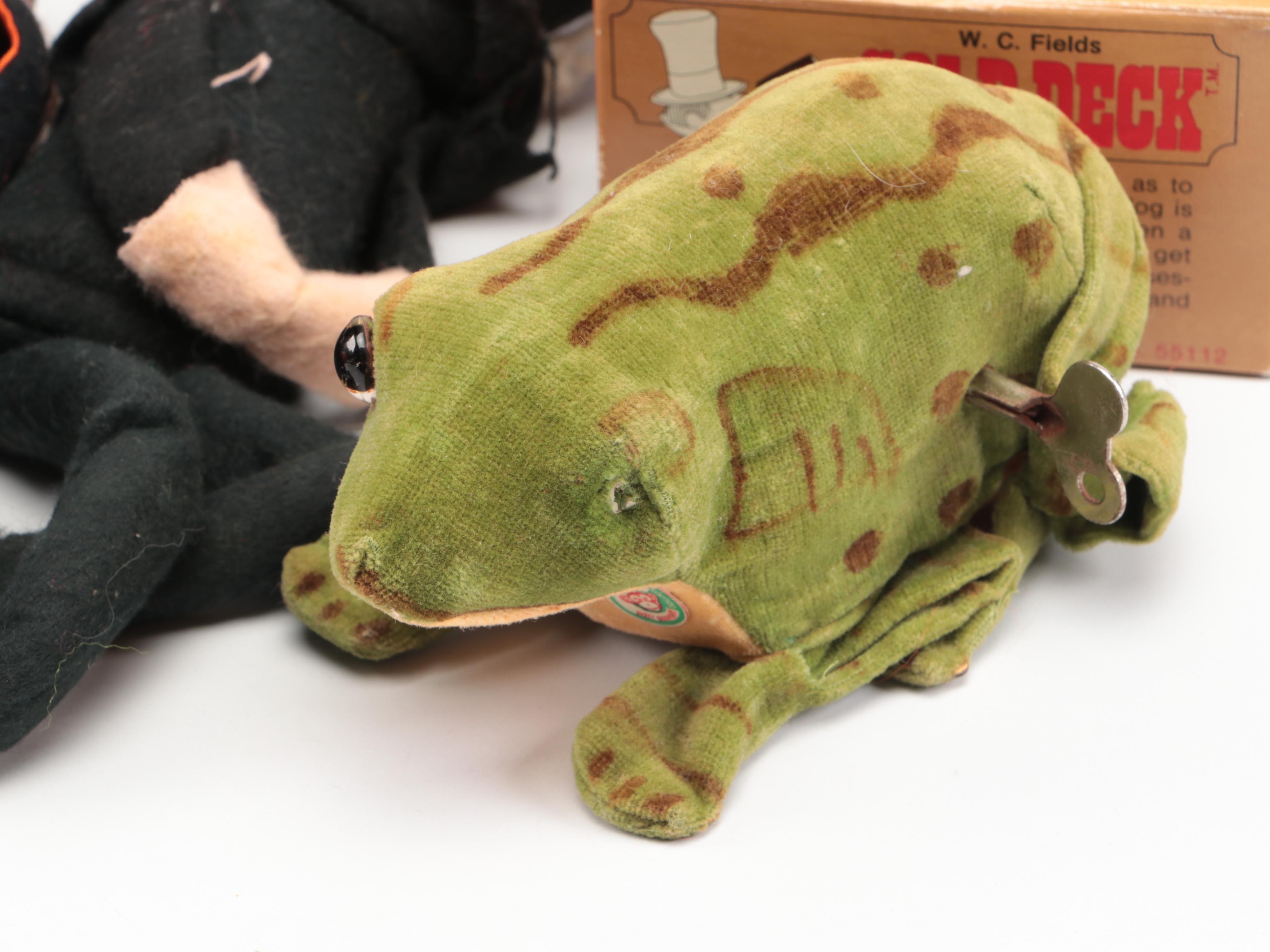 Max Carl Wind-Up Frog and Halsam Safety Blocks with More Vintage Toys