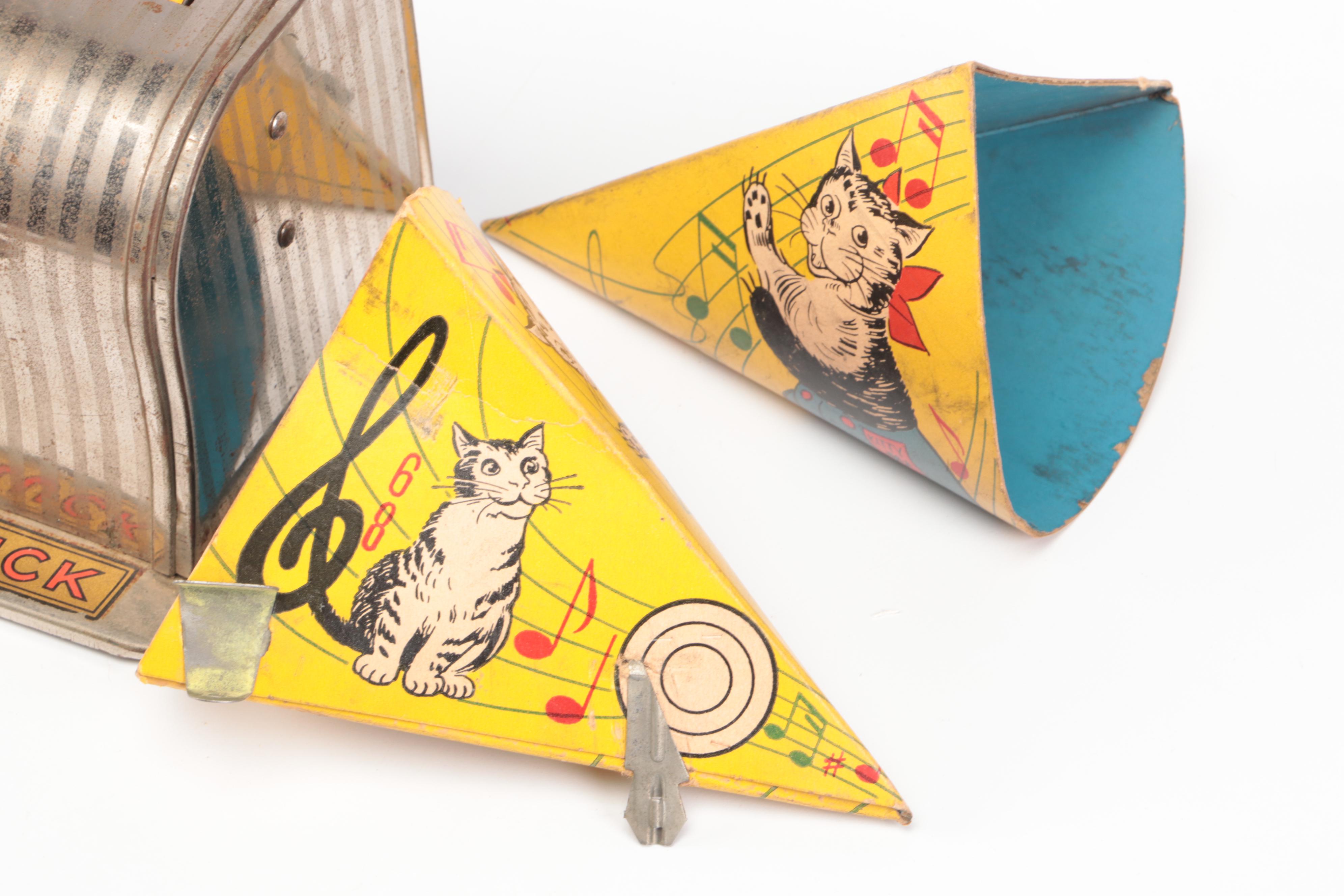 Max Carl Wind-Up Frog and Halsam Safety Blocks with More Vintage Toys