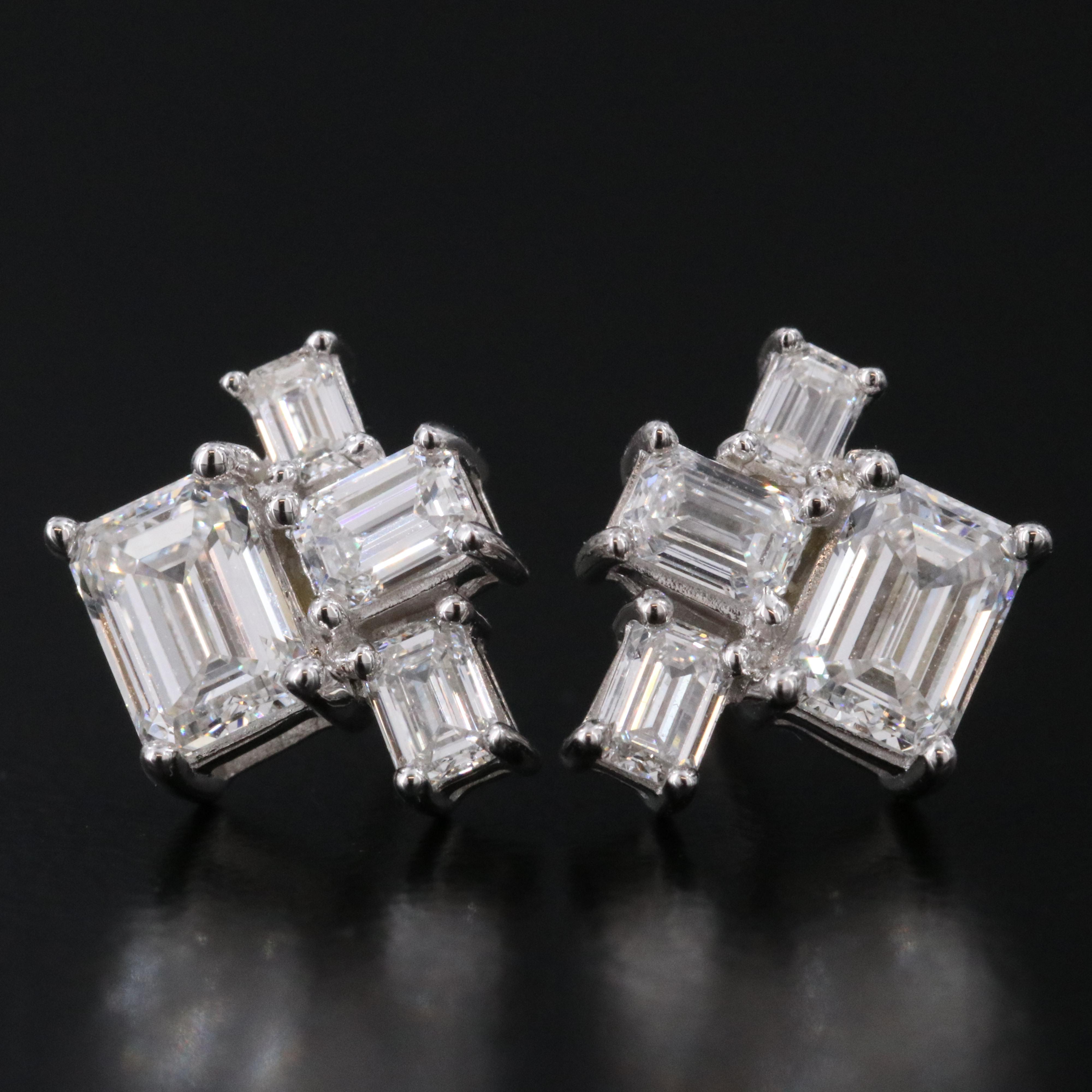 14K 1.25 CTW Lab Grown Diamond Earrings