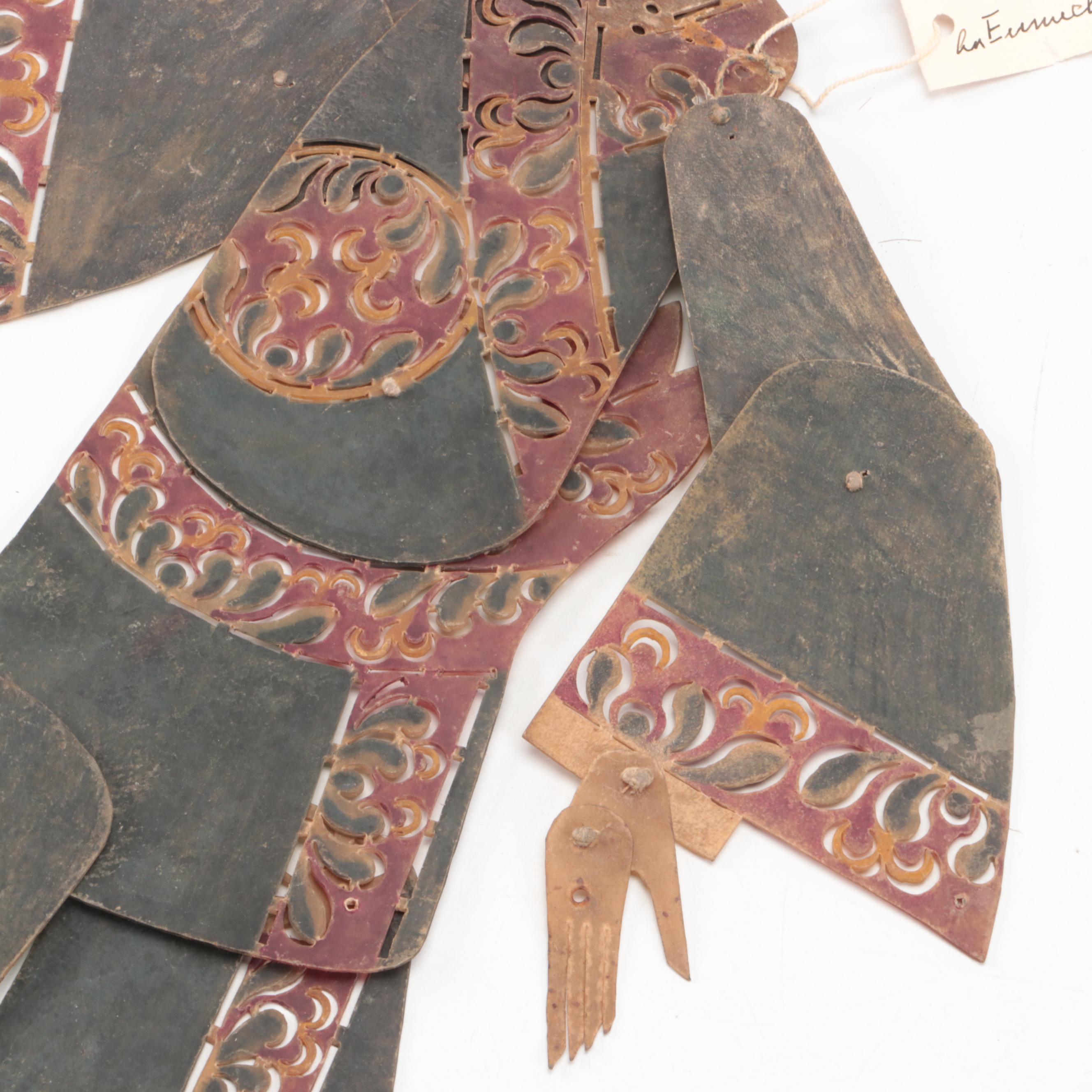 Chinese Eunuch Vellum Shadow Puppet, Circa 1870