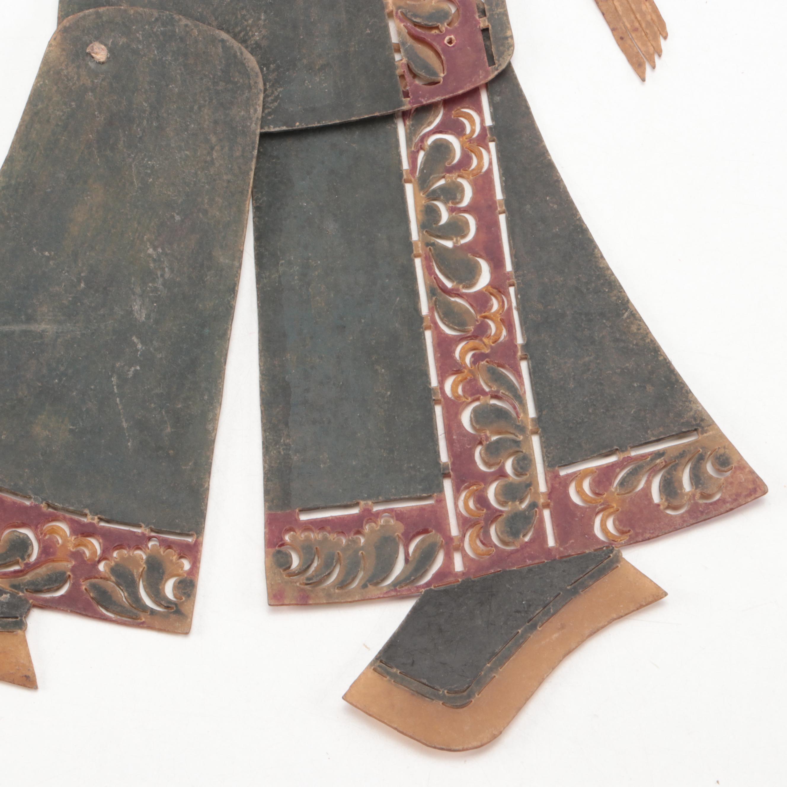 Chinese Eunuch Vellum Shadow Puppet, Circa 1870