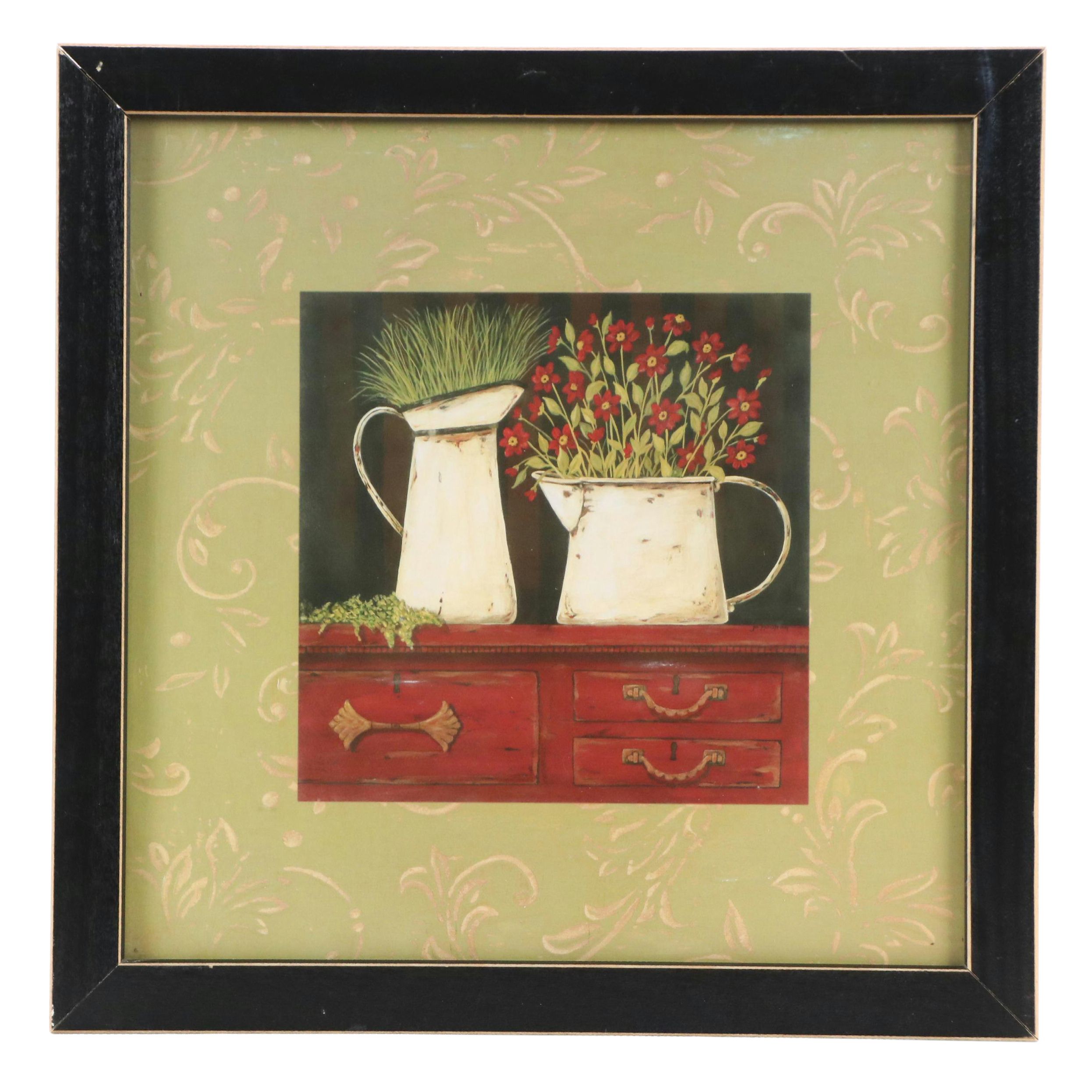 Offset Lithograph After Jo Moulton "The Red Cupboard"