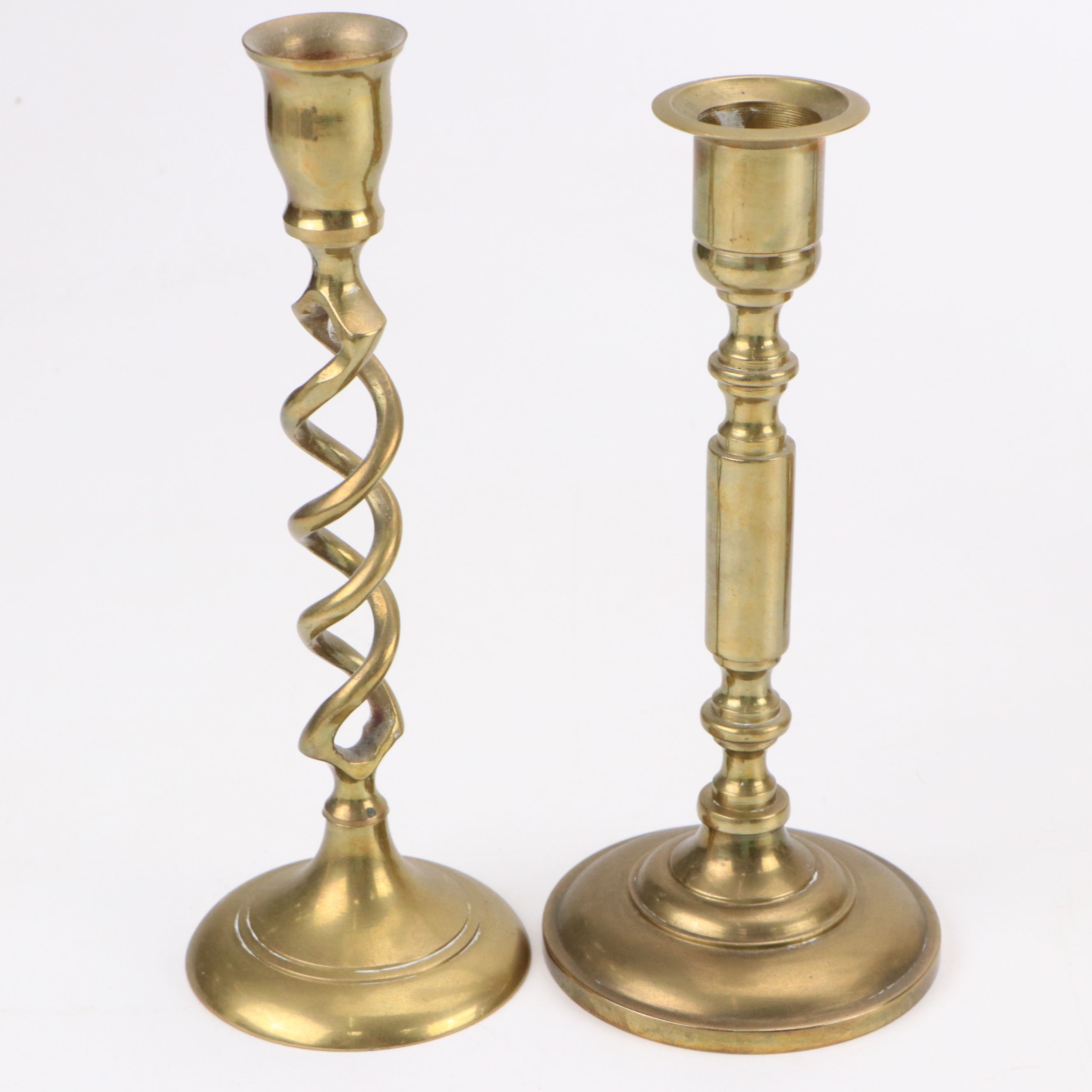 Indian, Japanese and More Brass Candlesticks