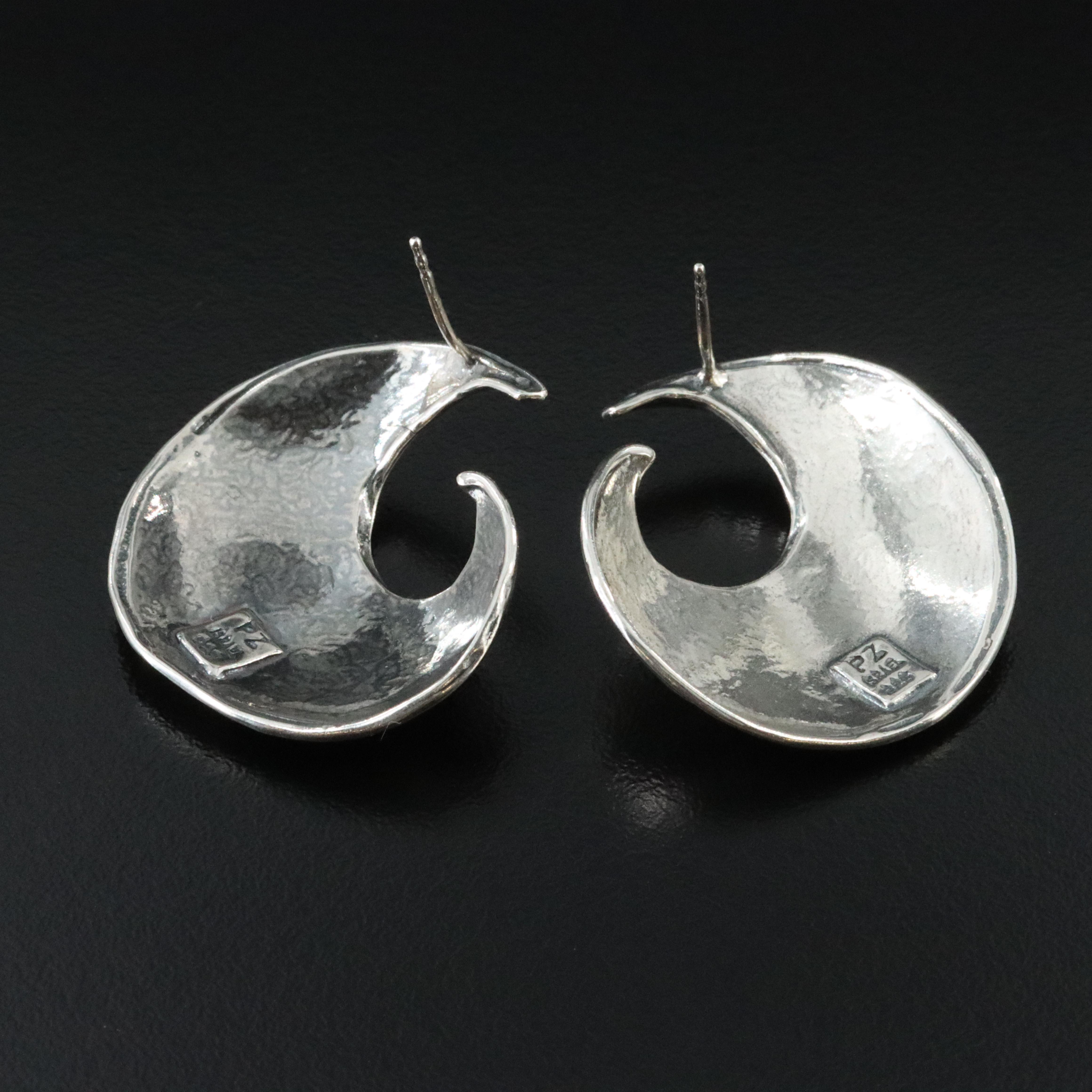 Sterling Spiral Earrings