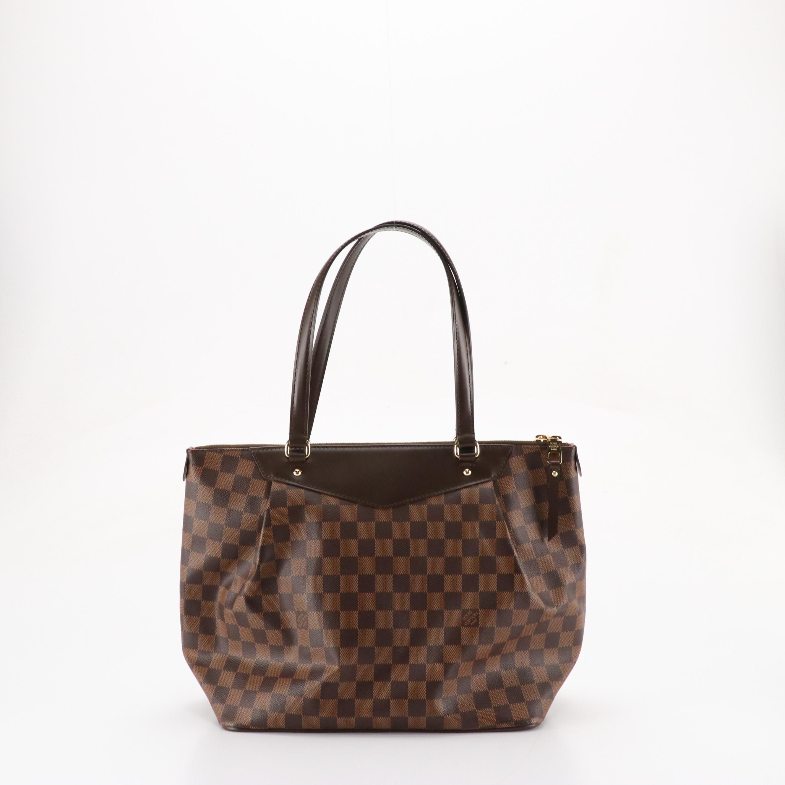 Louis Vuitton Westminster GM Shoulder Bag in Damier Ebene Canvas and Leather