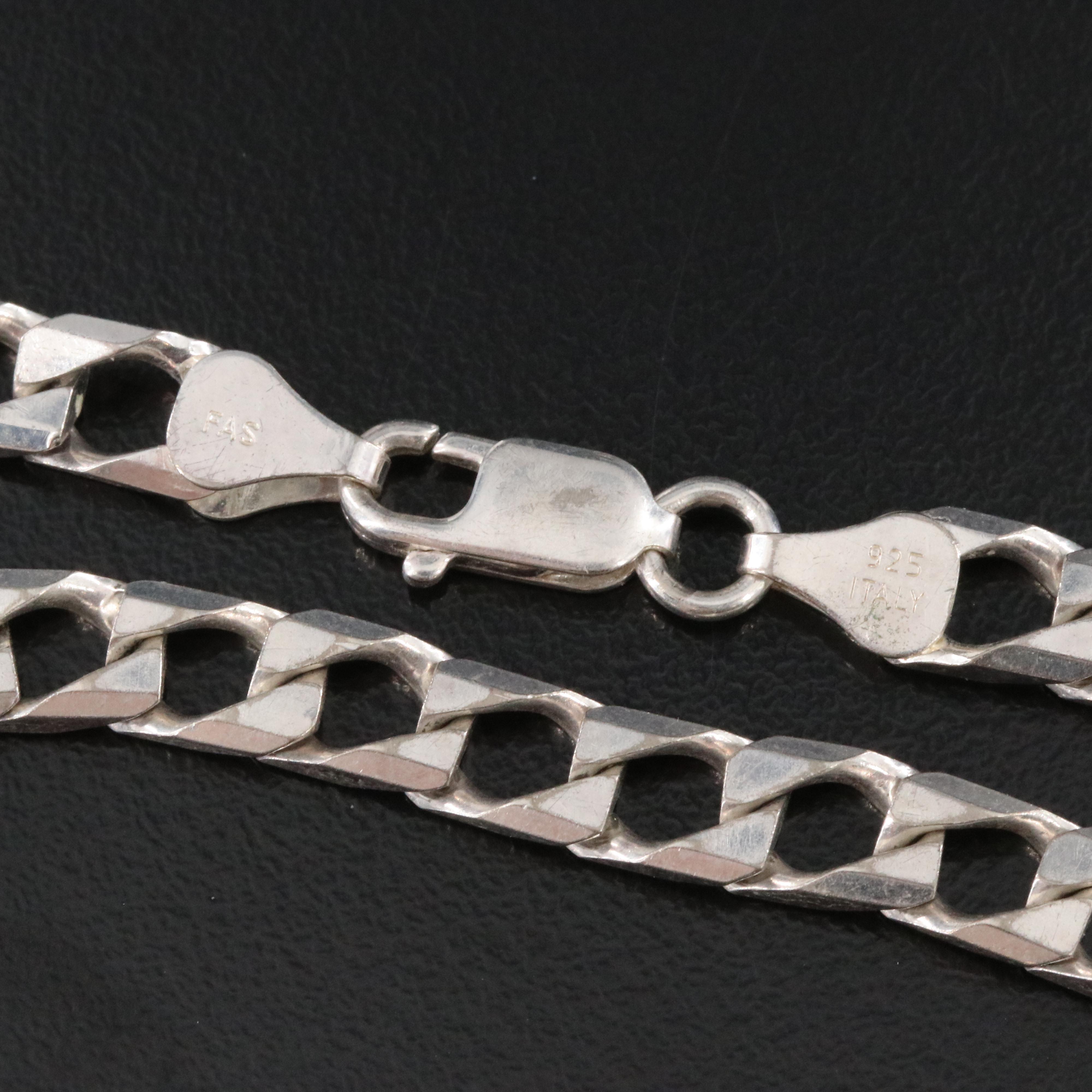 Italian Sterling Curb Chain Bracelet