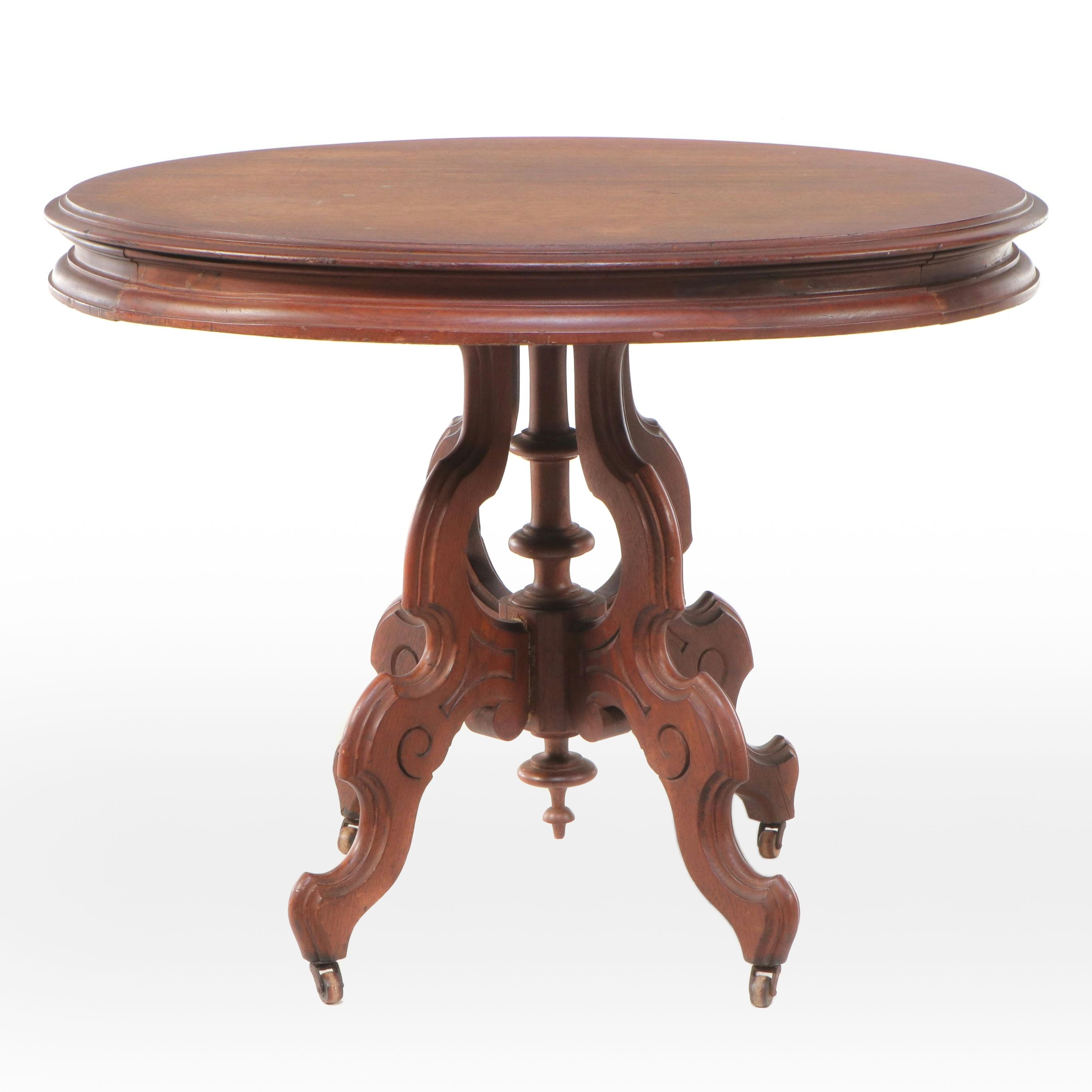 Eastlake Walnut Center Table