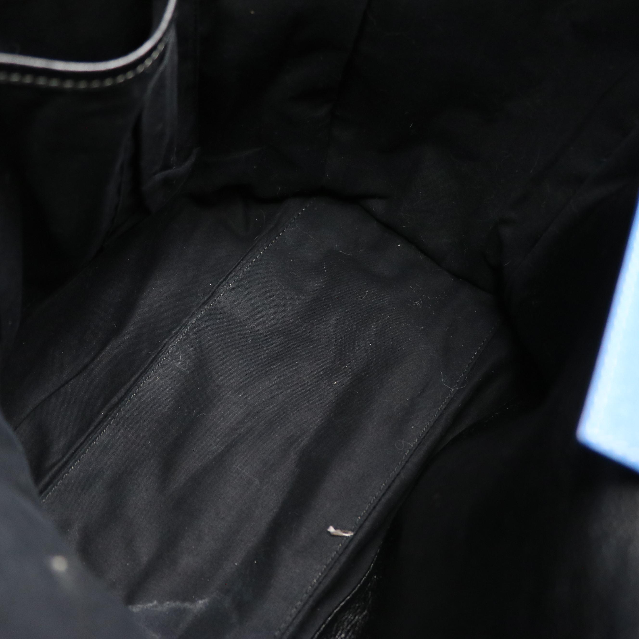 Balenciaga Bazar Shopper Tote in Tricolor Striped Distressed Goatskin Leather