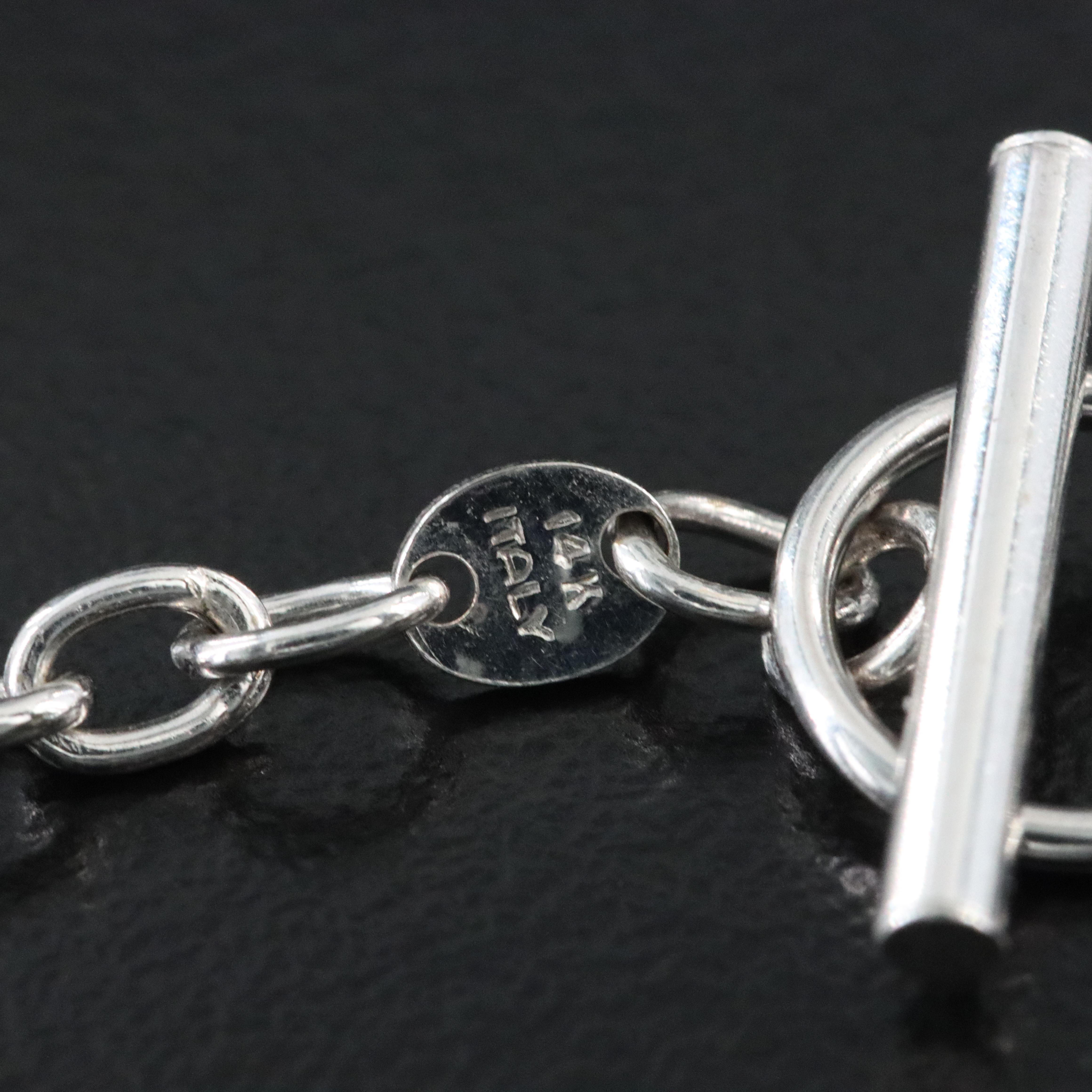 14K Heart Charm Bracelet