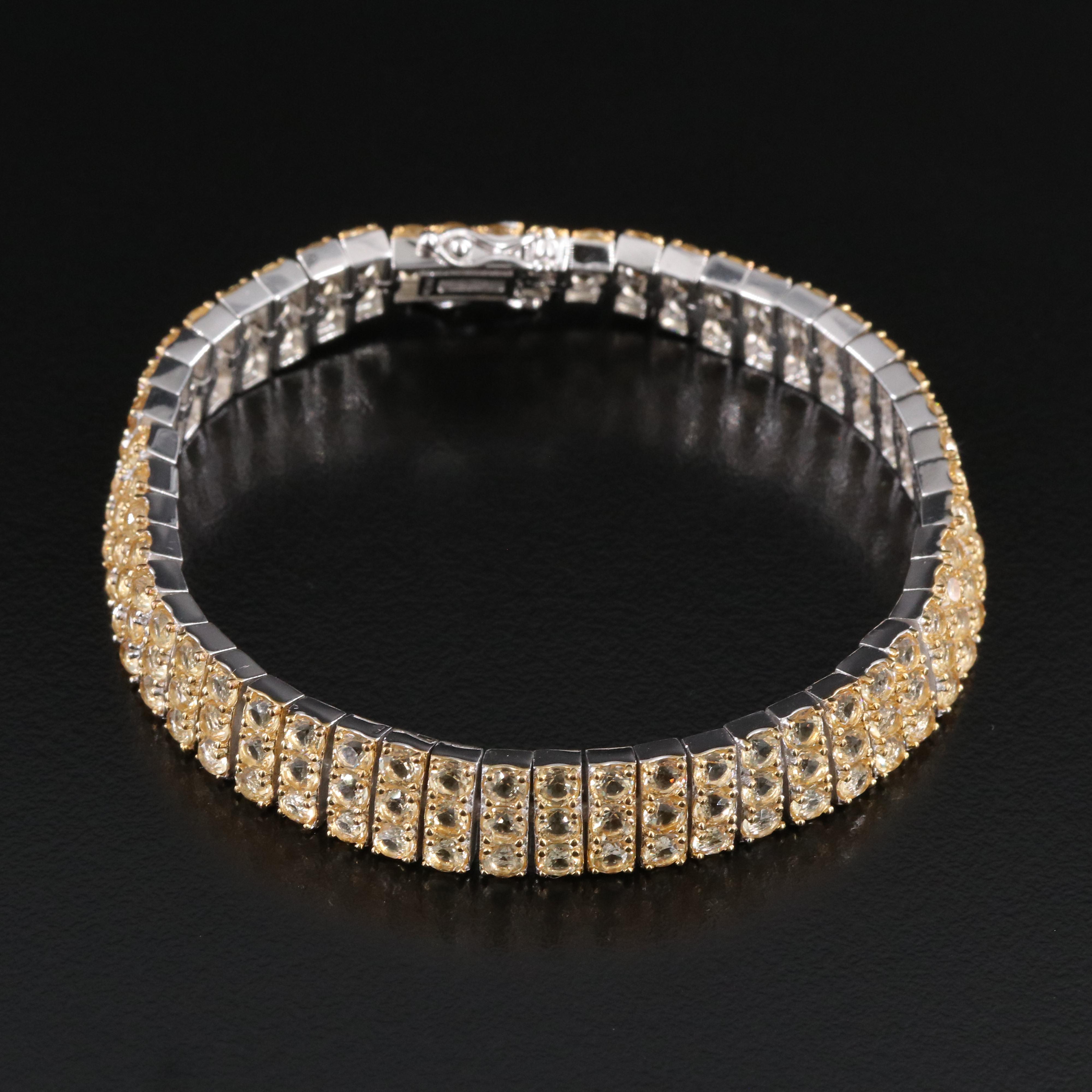 Sterling Citrine Bracelet