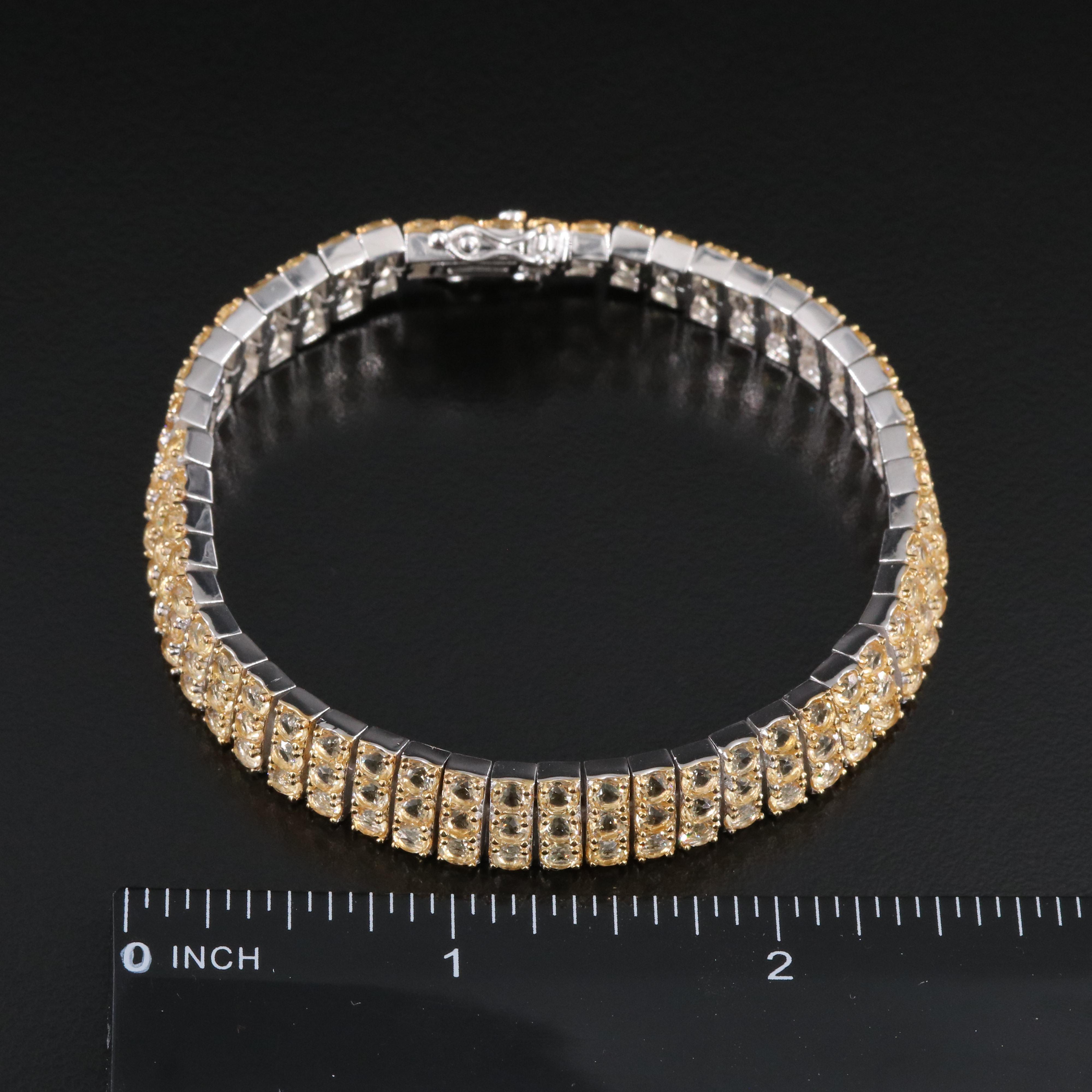 Sterling Citrine Bracelet