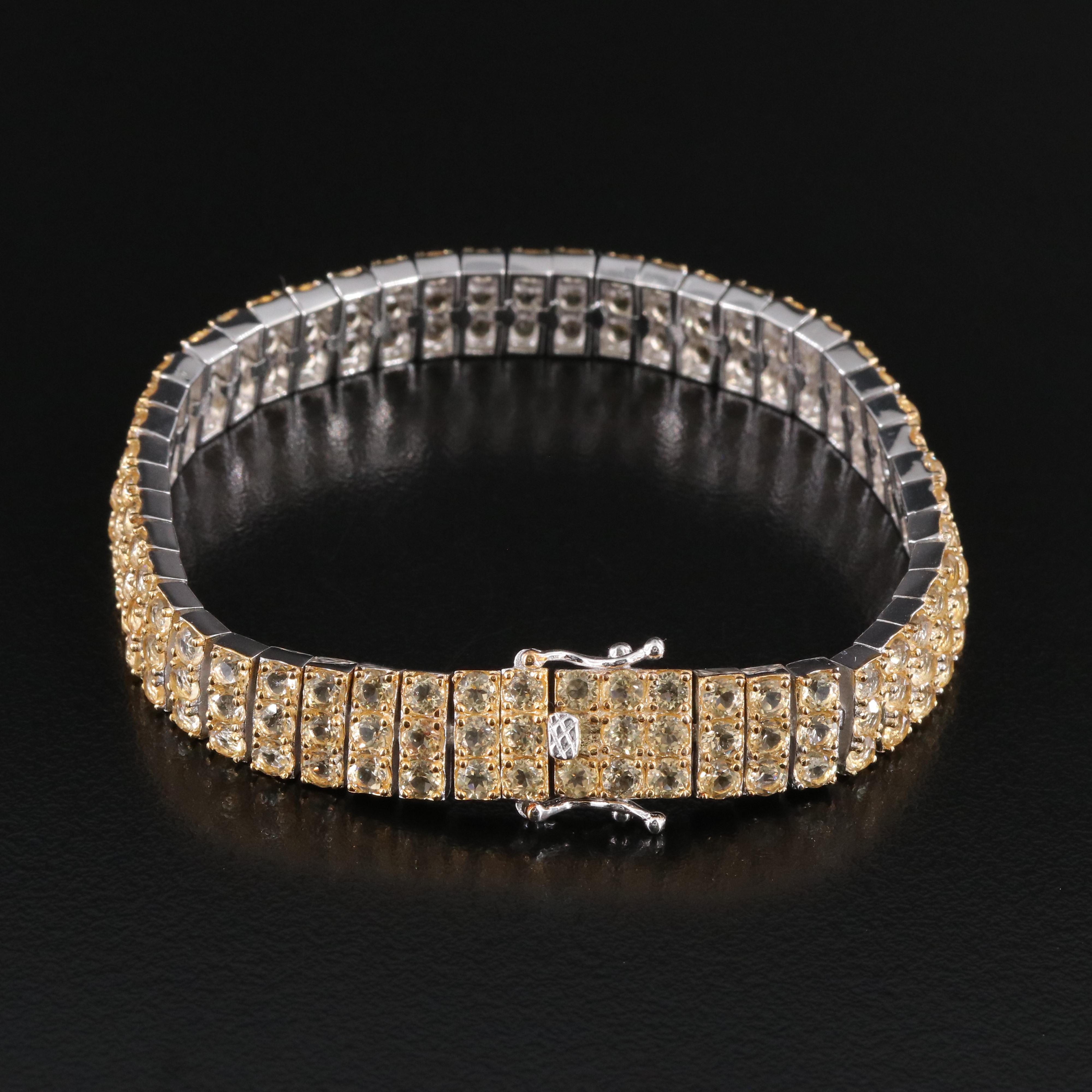 Sterling Citrine Bracelet