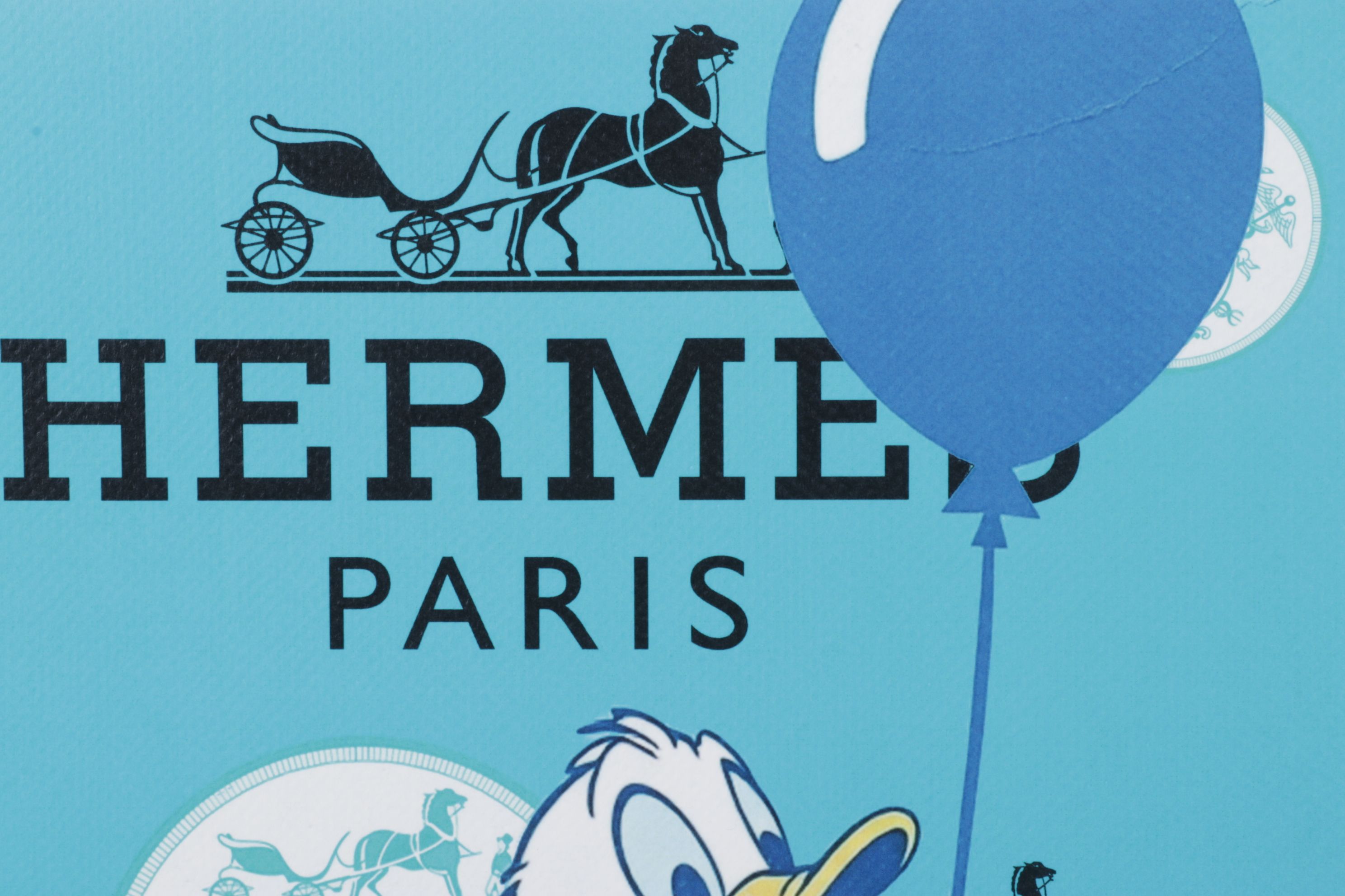 Death NYC Pop Art Digital Graphic Print Homage to Hermès x Donald Duck, 2025