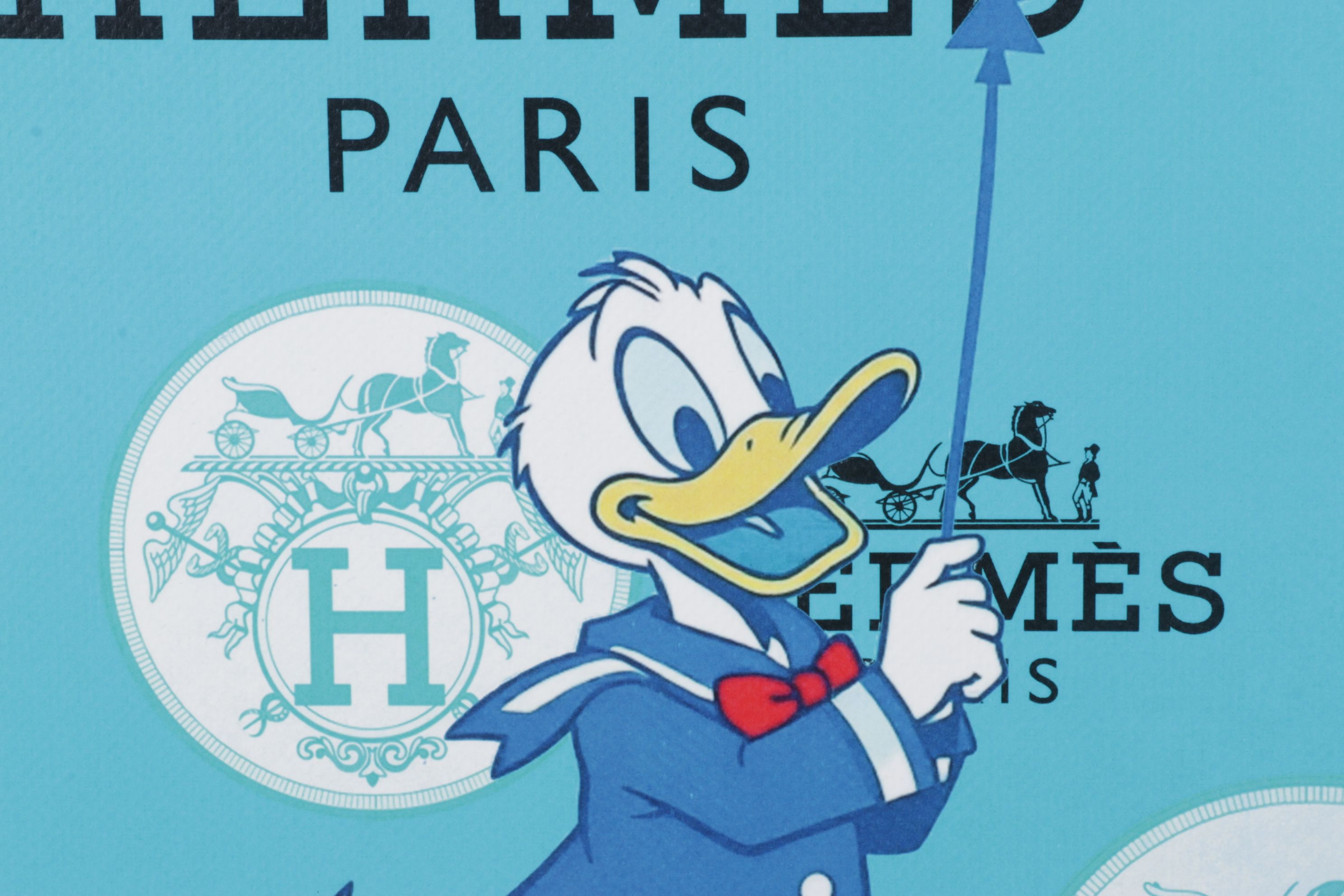 Death NYC Pop Art Digital Graphic Print Homage to Hermès x Donald Duck, 2025