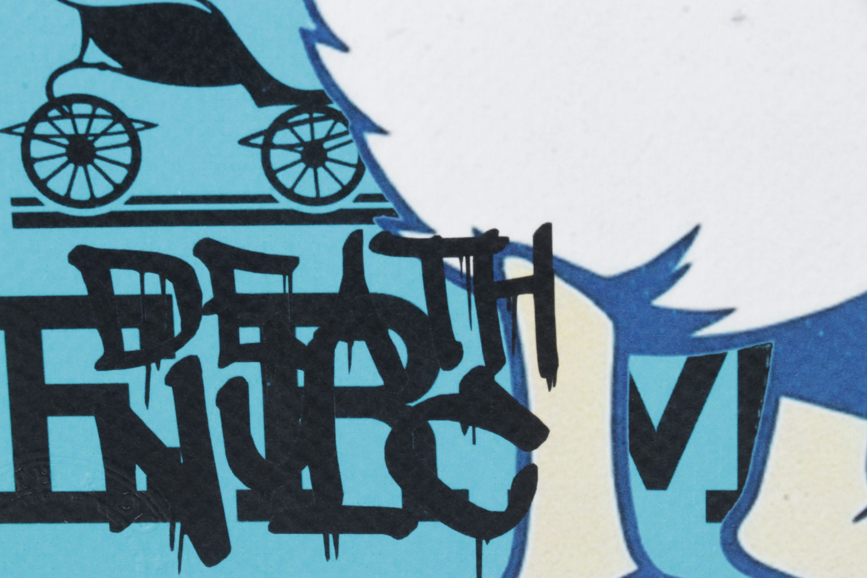 Death NYC Pop Art Digital Graphic Print Homage to Hermès x Donald Duck, 2025