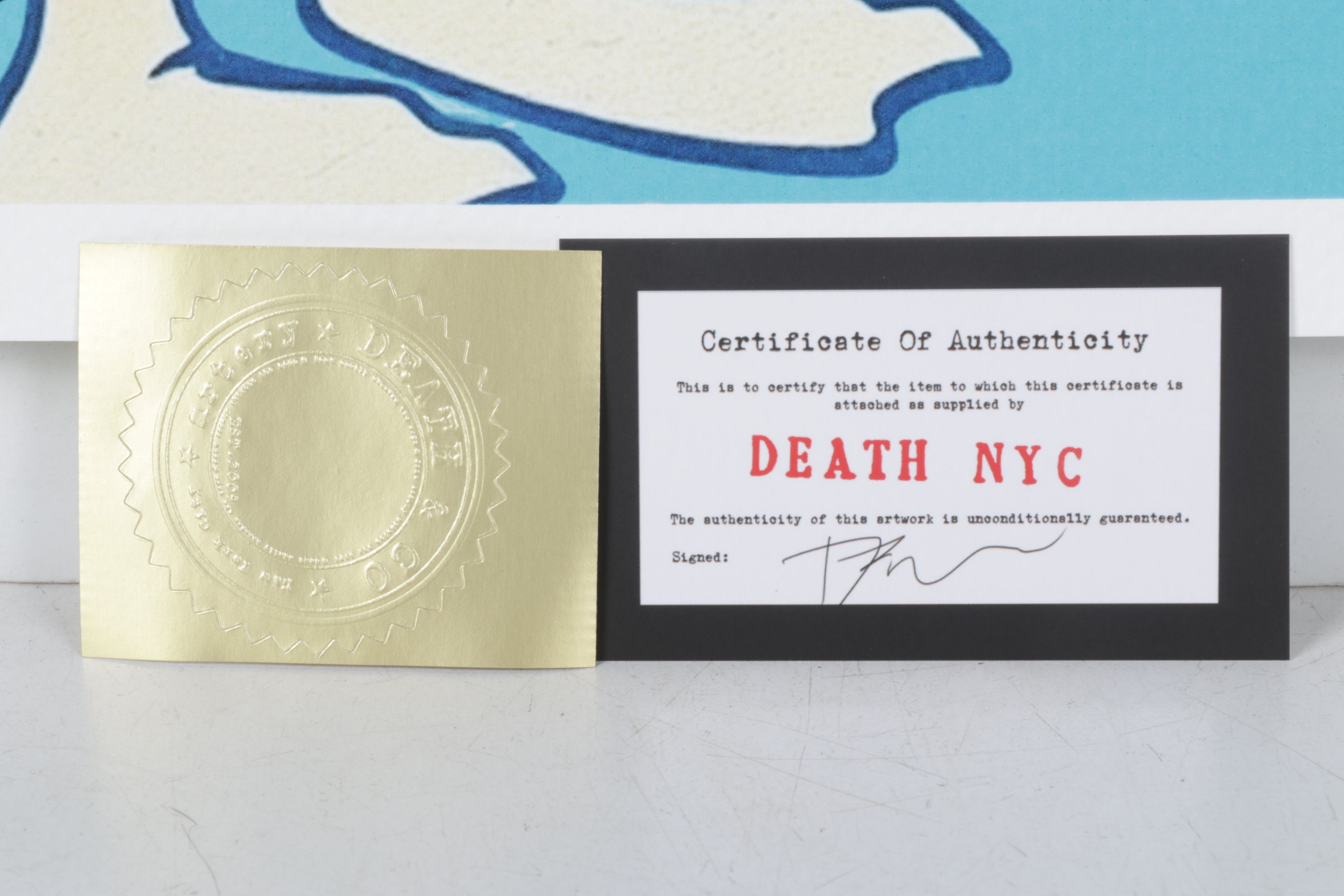 Death NYC Pop Art Digital Graphic Print Homage to Hermès x Donald Duck, 2025