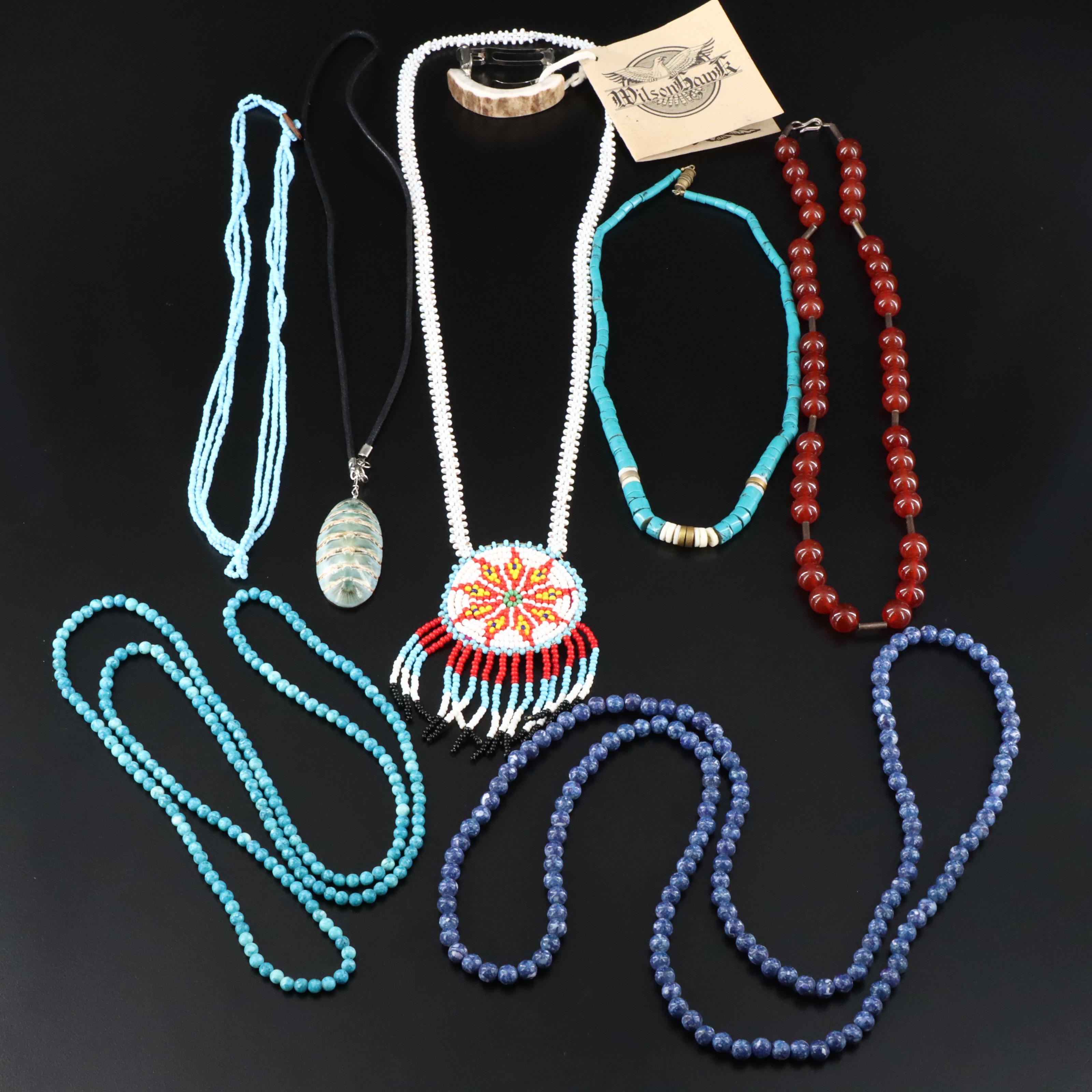 Barrette and Necklace Collection Featuring Sterling