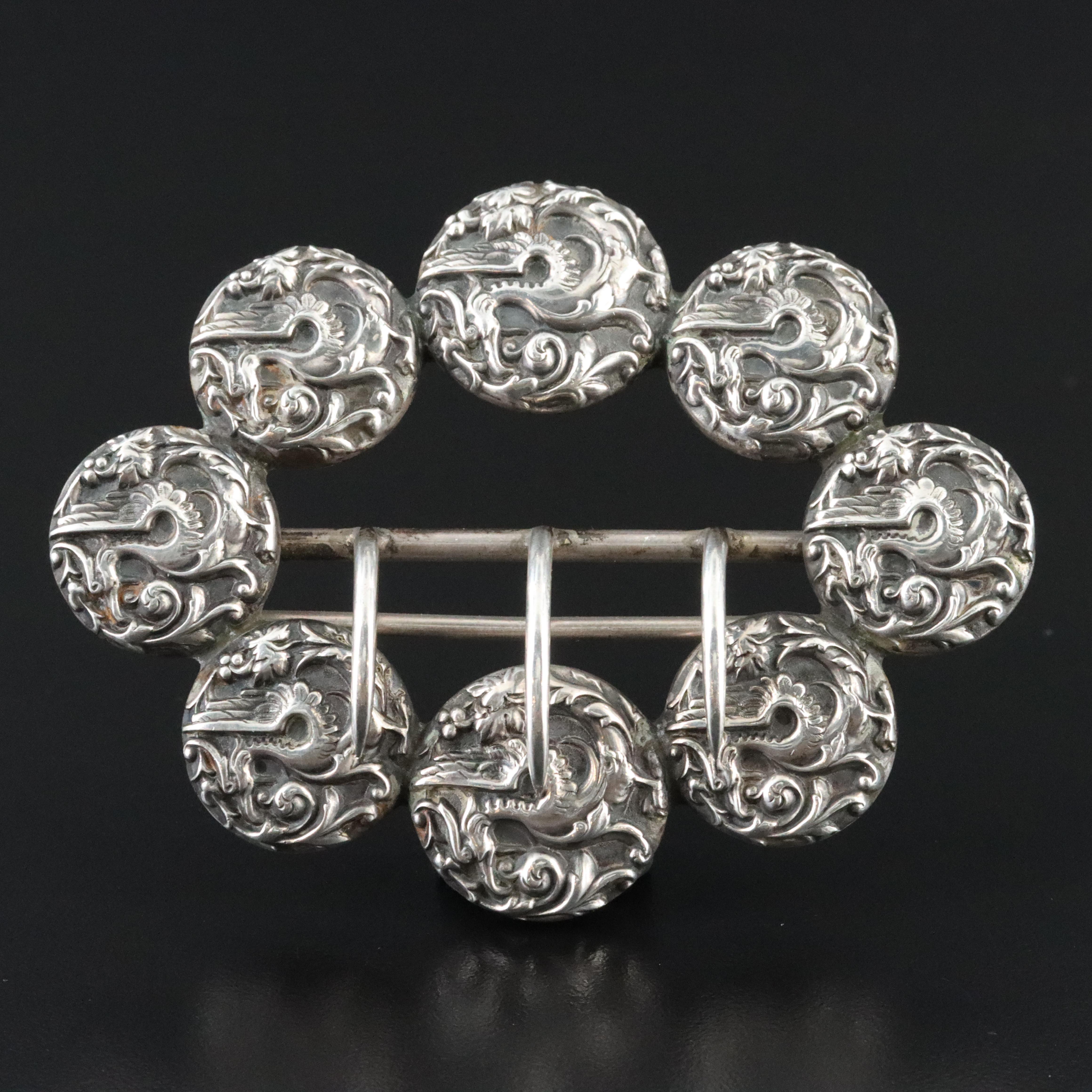 Gorham MFGCo Sterling Silver Belt Buckle