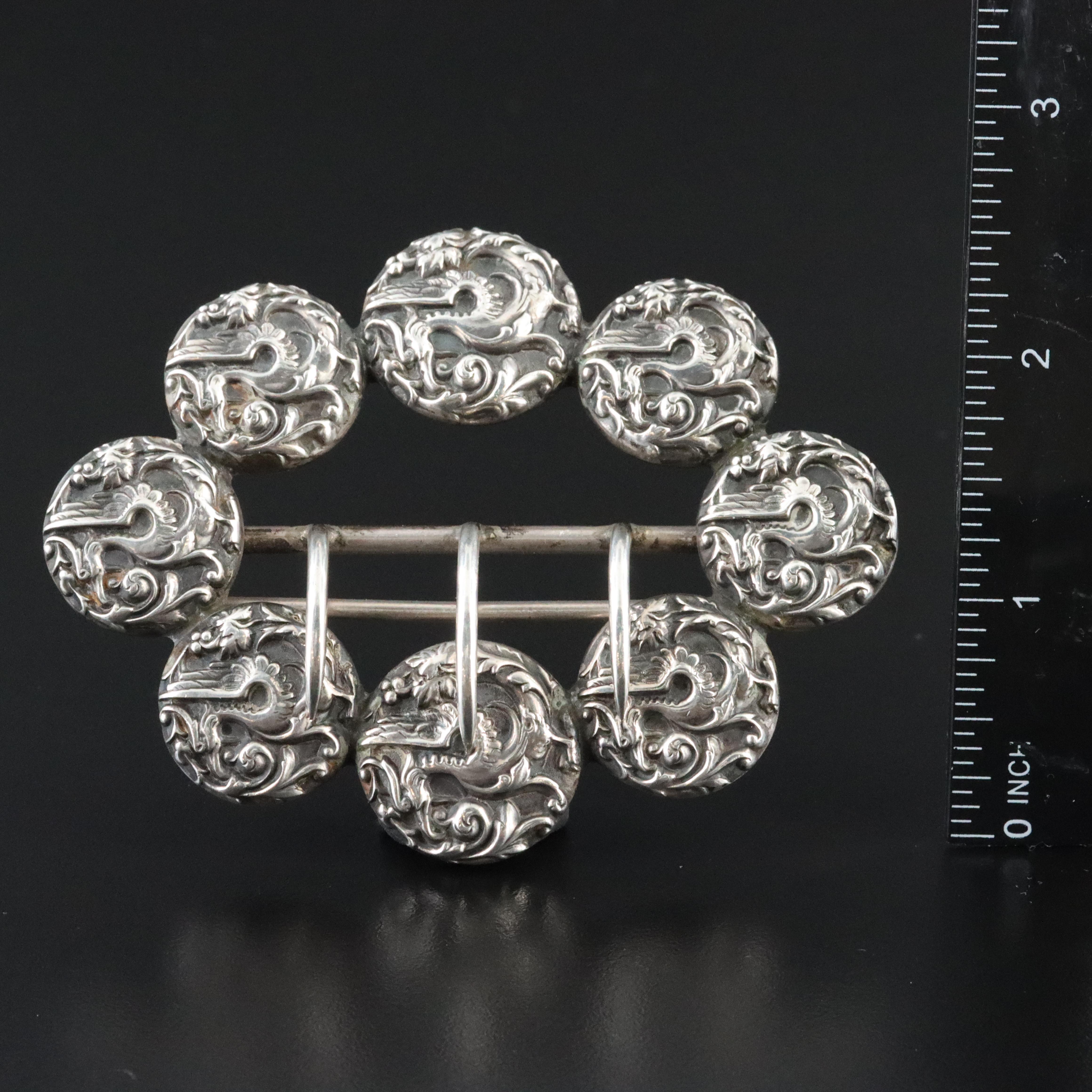 Gorham MFGCo Sterling Silver Belt Buckle