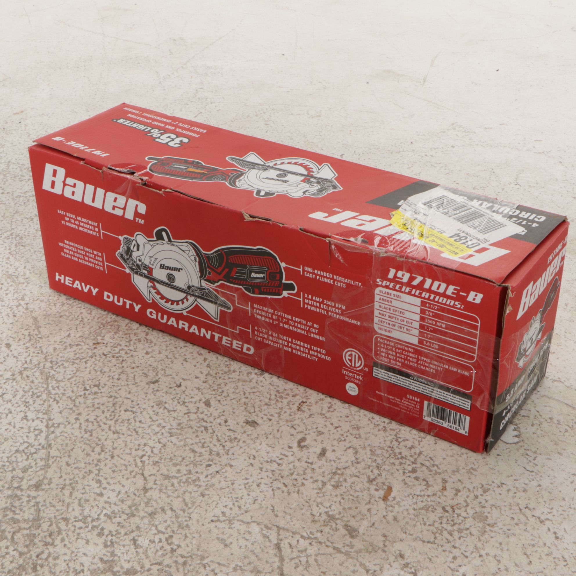 Bauer 5.8 Amp Compact Circular Saw and Poulan Wild Thing Chainsaw