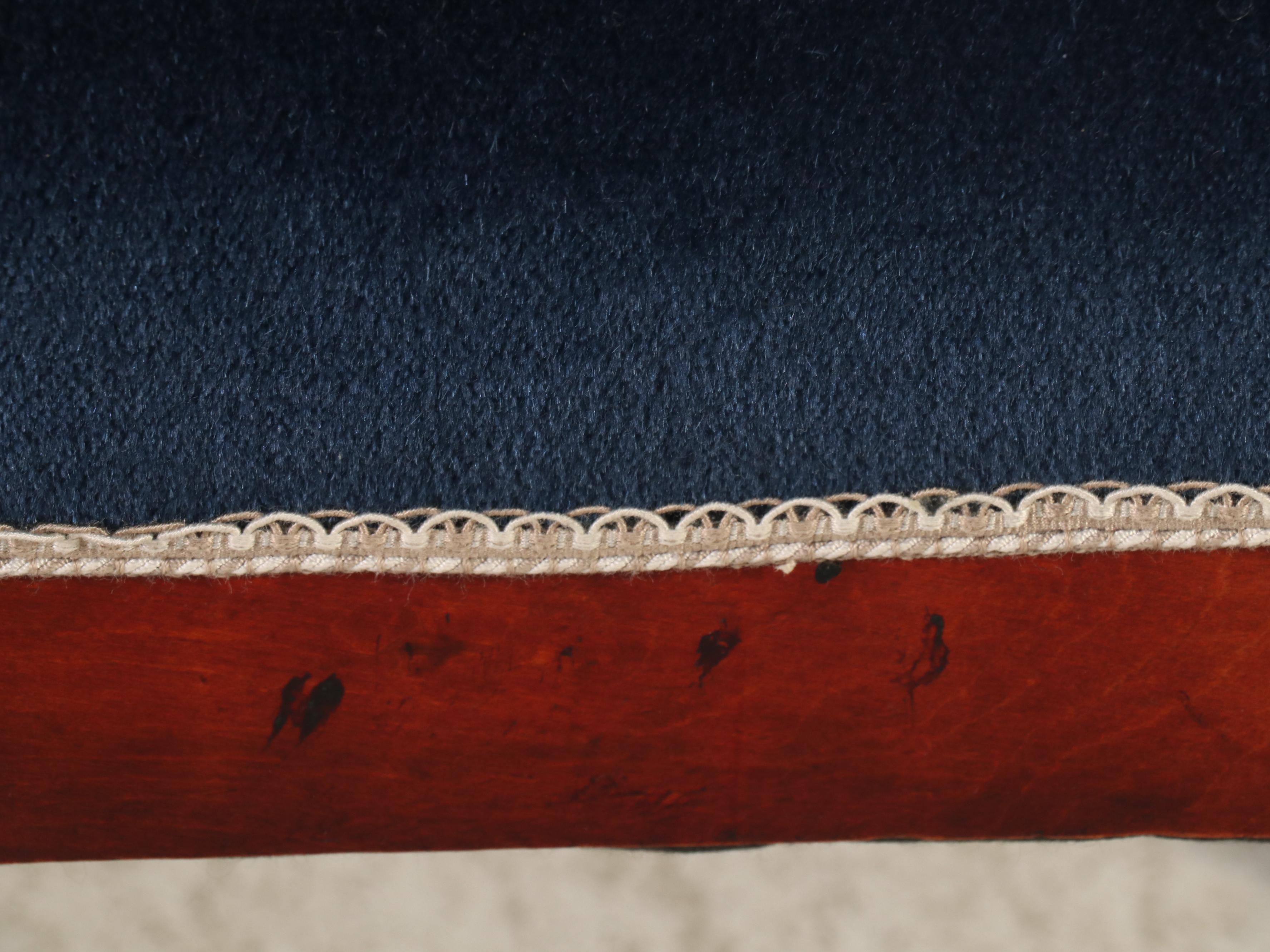 Empire Revival Mahogany Salon Suite with Settee and Three Chairs