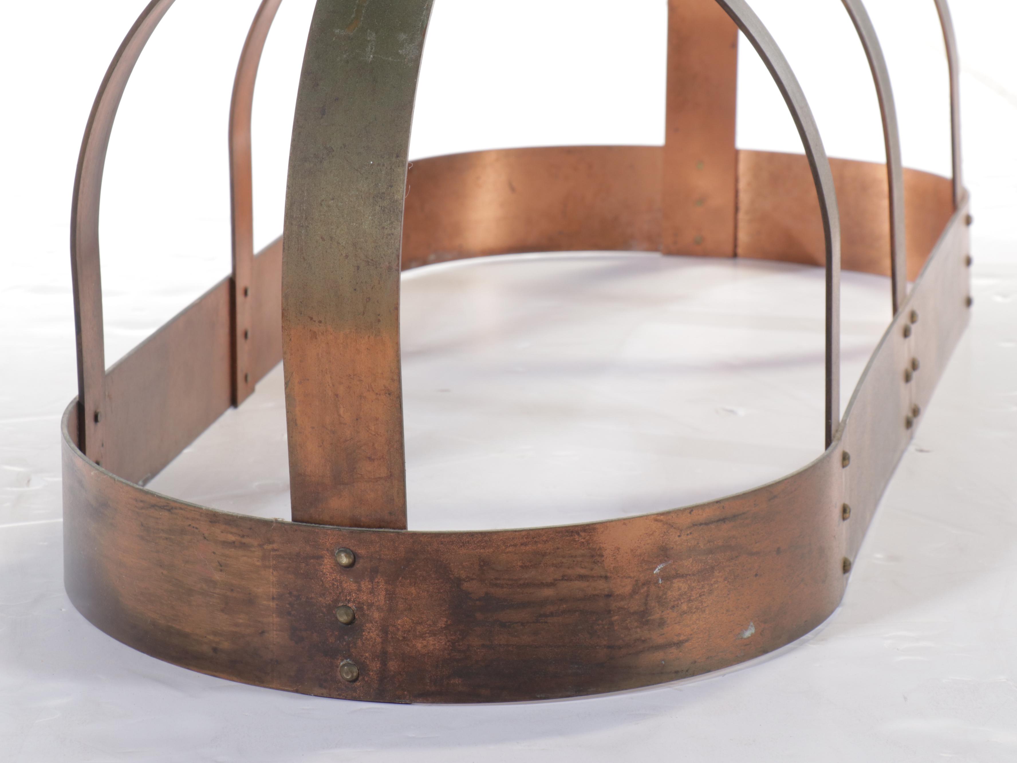 Hanging Copper Pot Rack