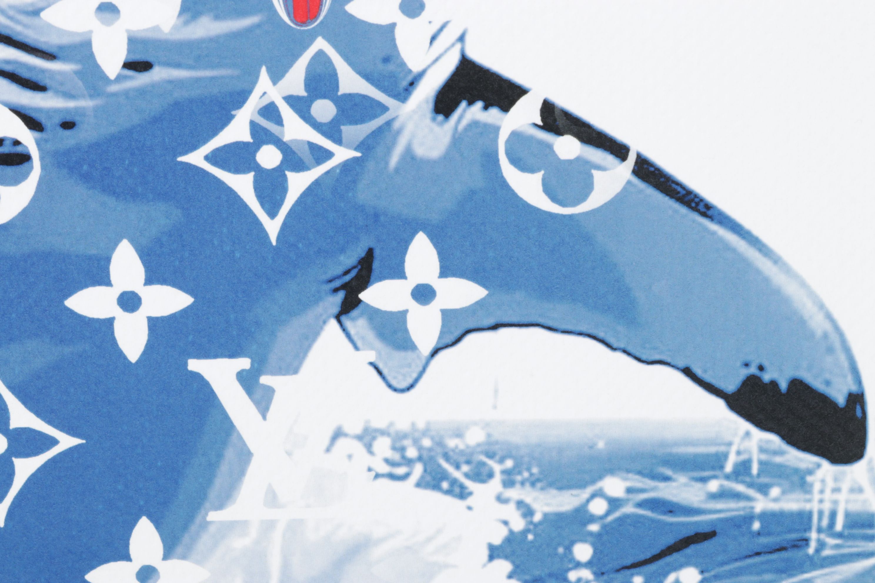 Death NYC Pop Art Digital Graphic Print Featuring Louis Vuitton x Shark, 2025