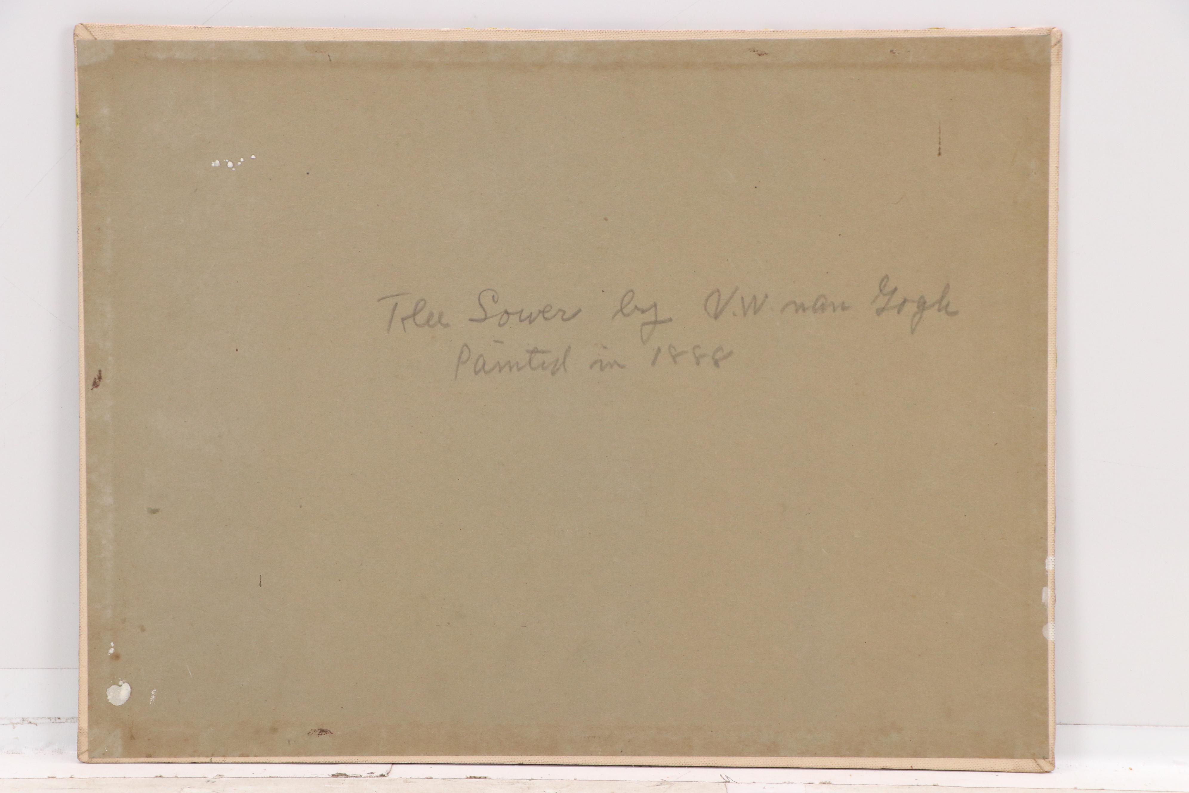 Lot of Three Tree-Themed Drawings and Paintings, 20th Century