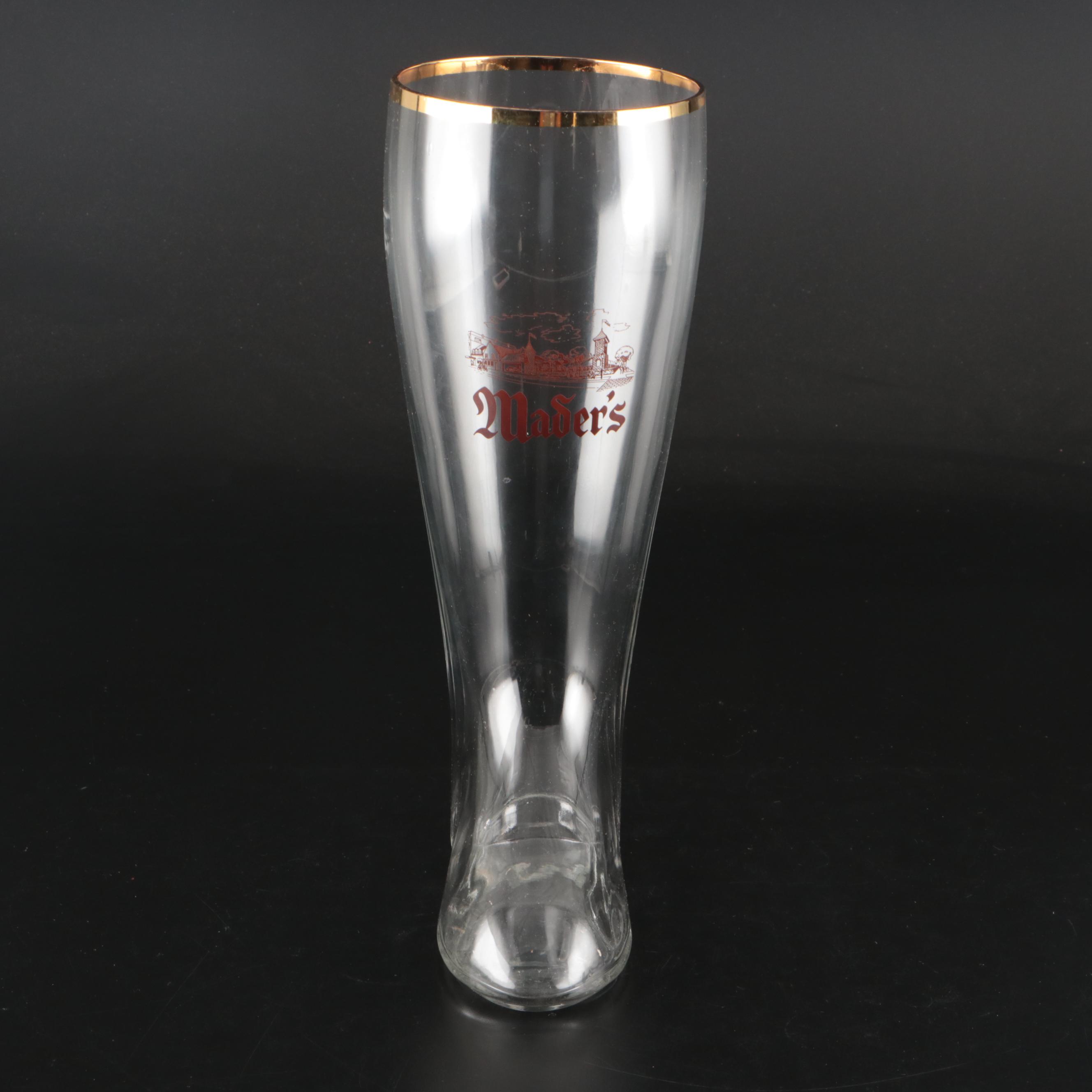 Mader's "Das Boot" Glass Beer Mug