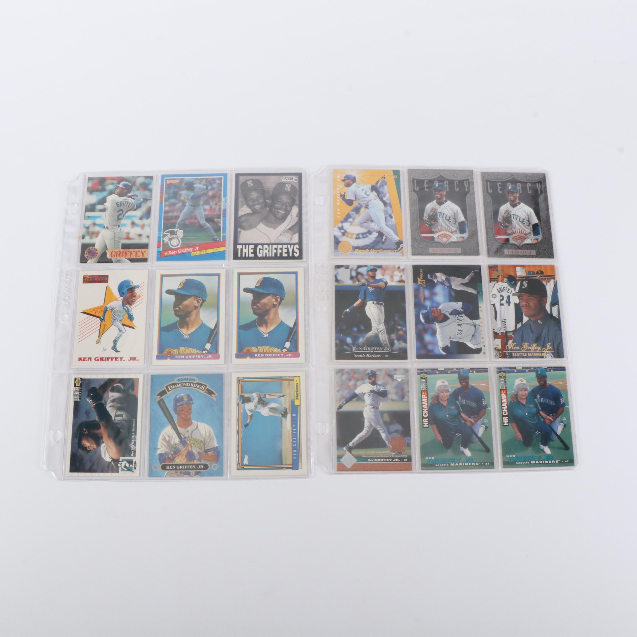 Ken Griffey Jr. Baseball Cards Featuring Rookies, Inserts, and More, 1980s-2010s