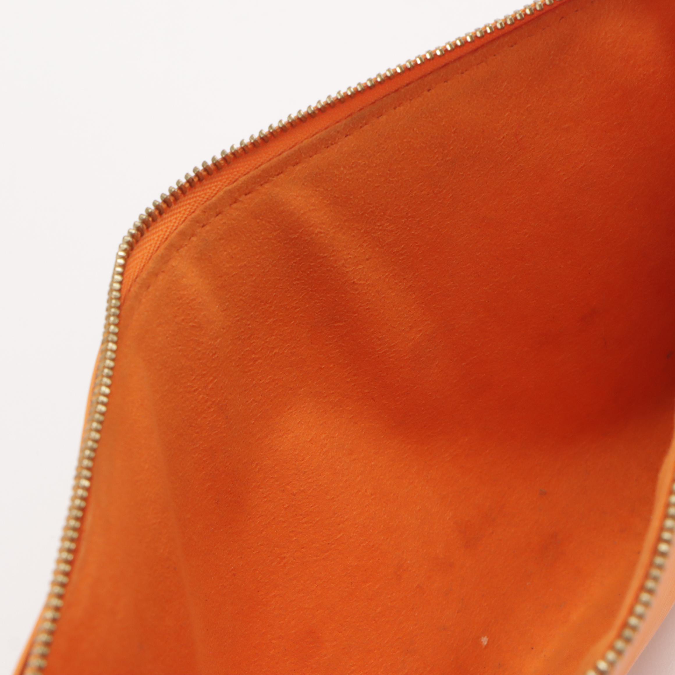 Louis Vuitton Pochette Accessoires in Mandarin Epi and Smooth Leather