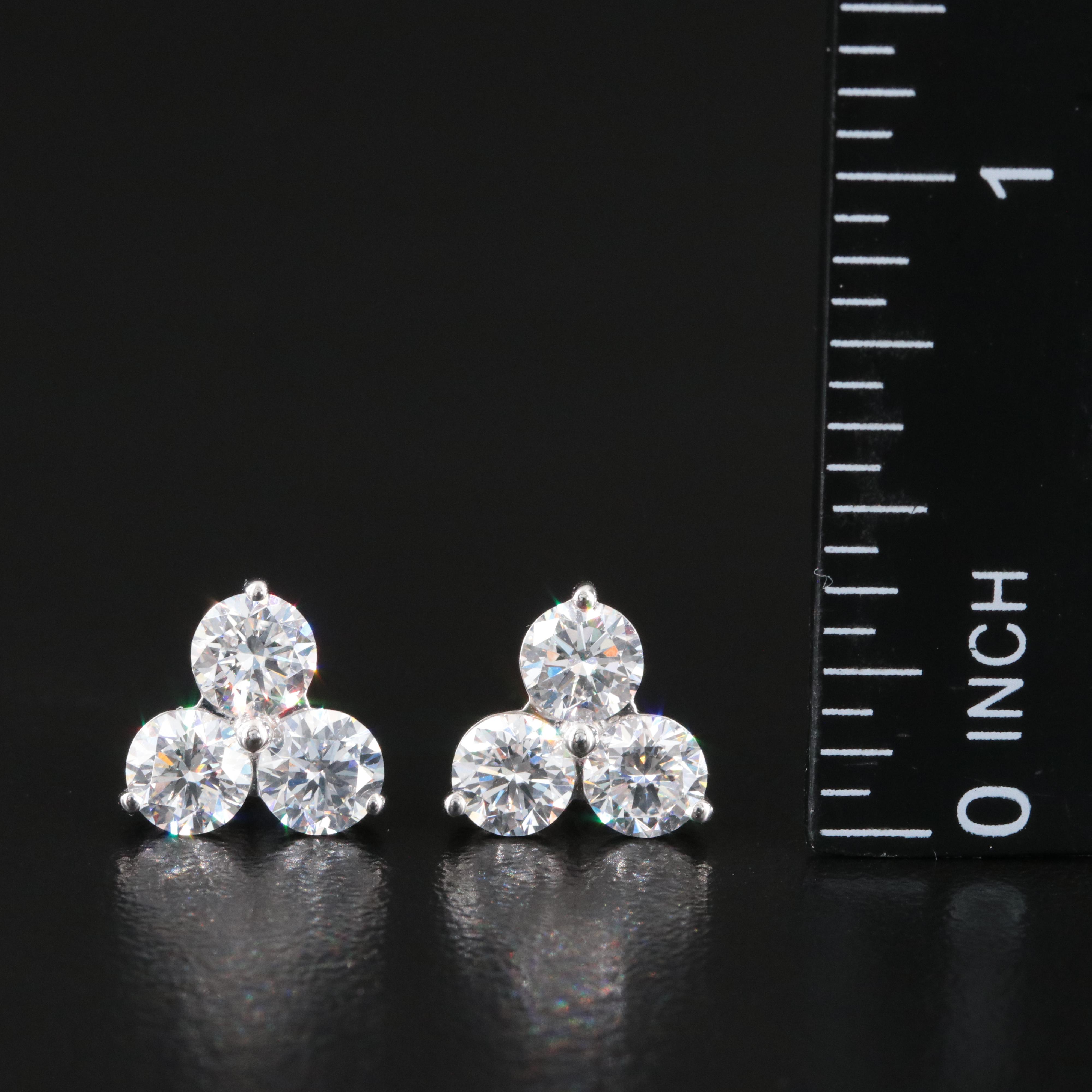 14K 2.50 CTW Lab Grown Diamond Earrings