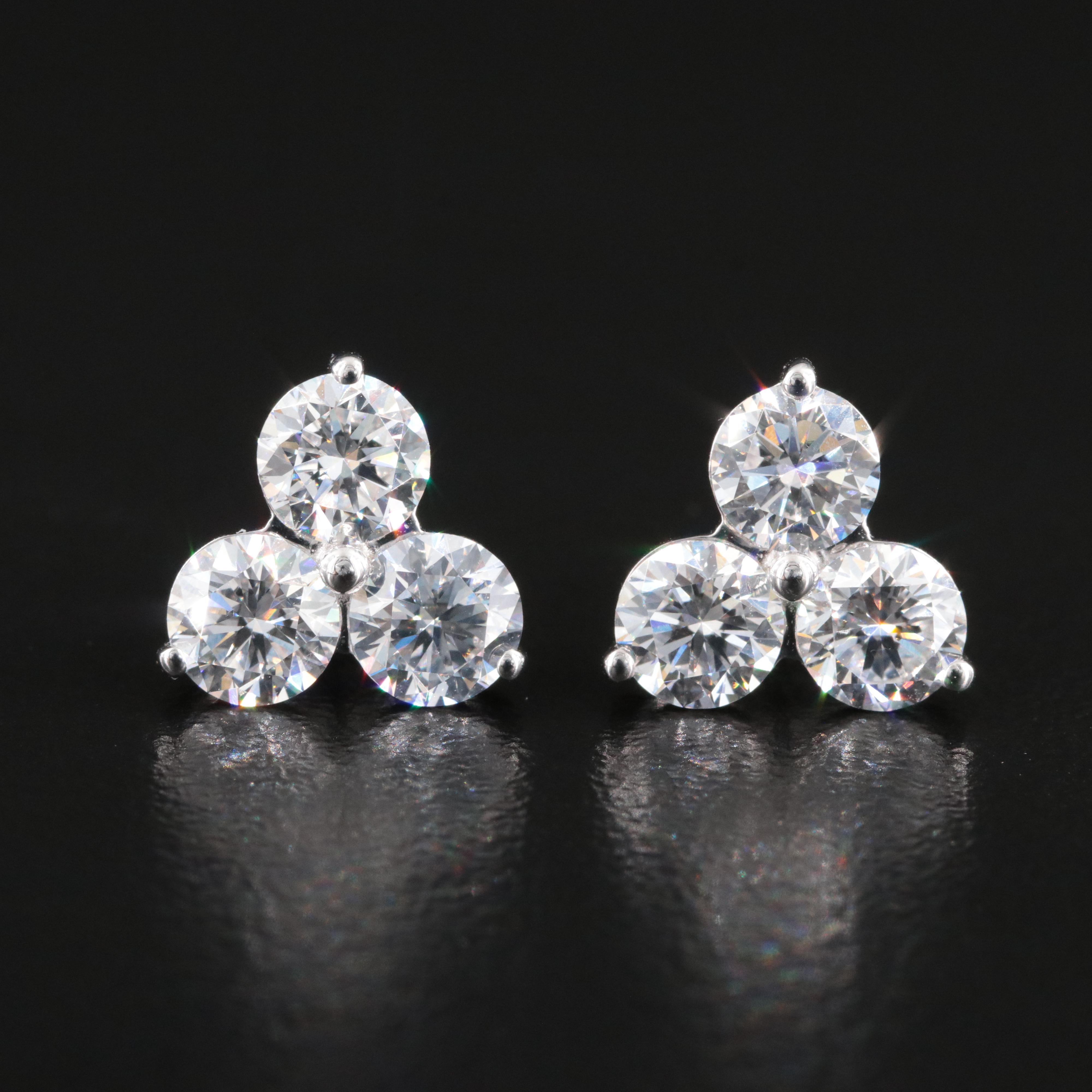 14K 2.50 CTW Lab Grown Diamond Earrings