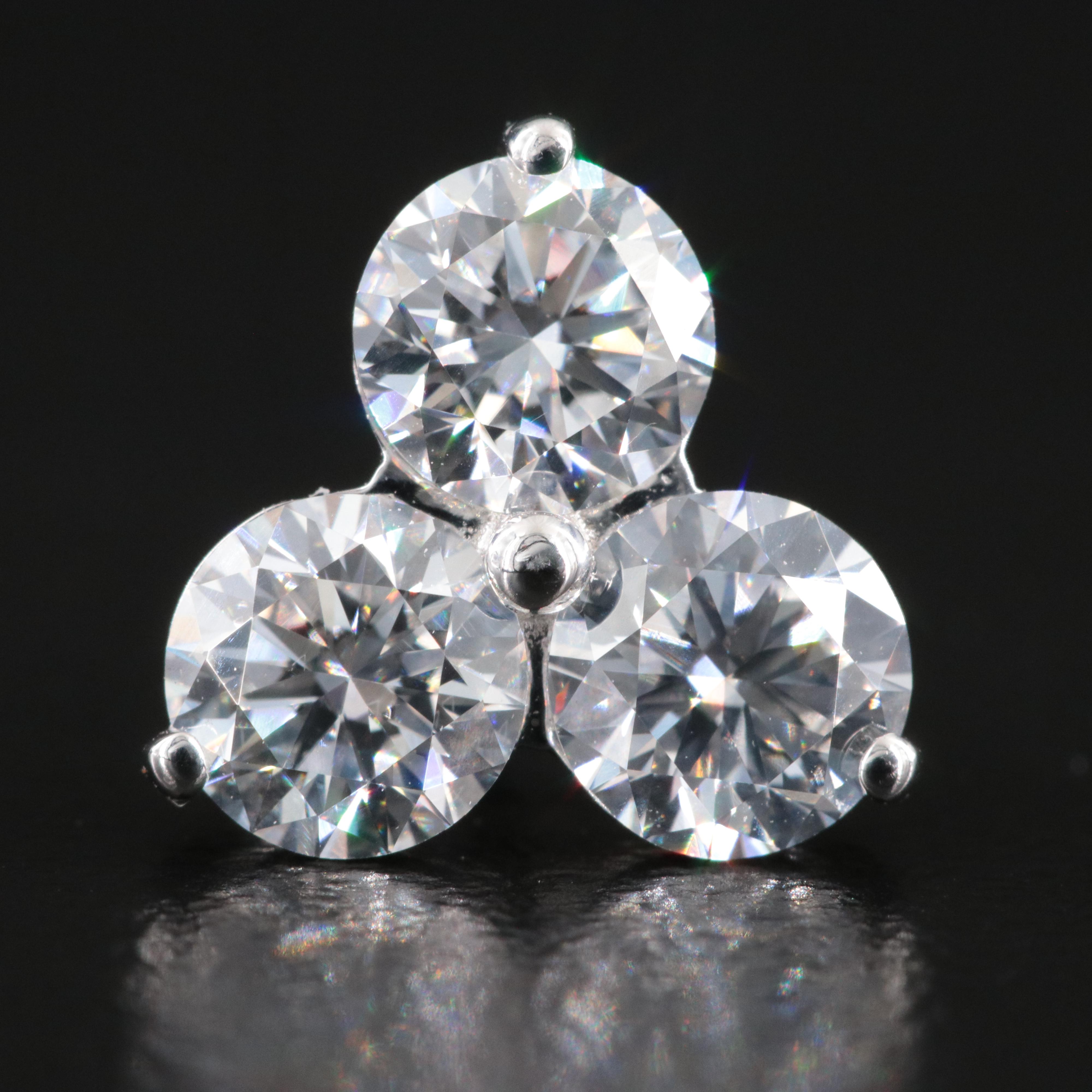 14K 2.50 CTW Lab Grown Diamond Earrings