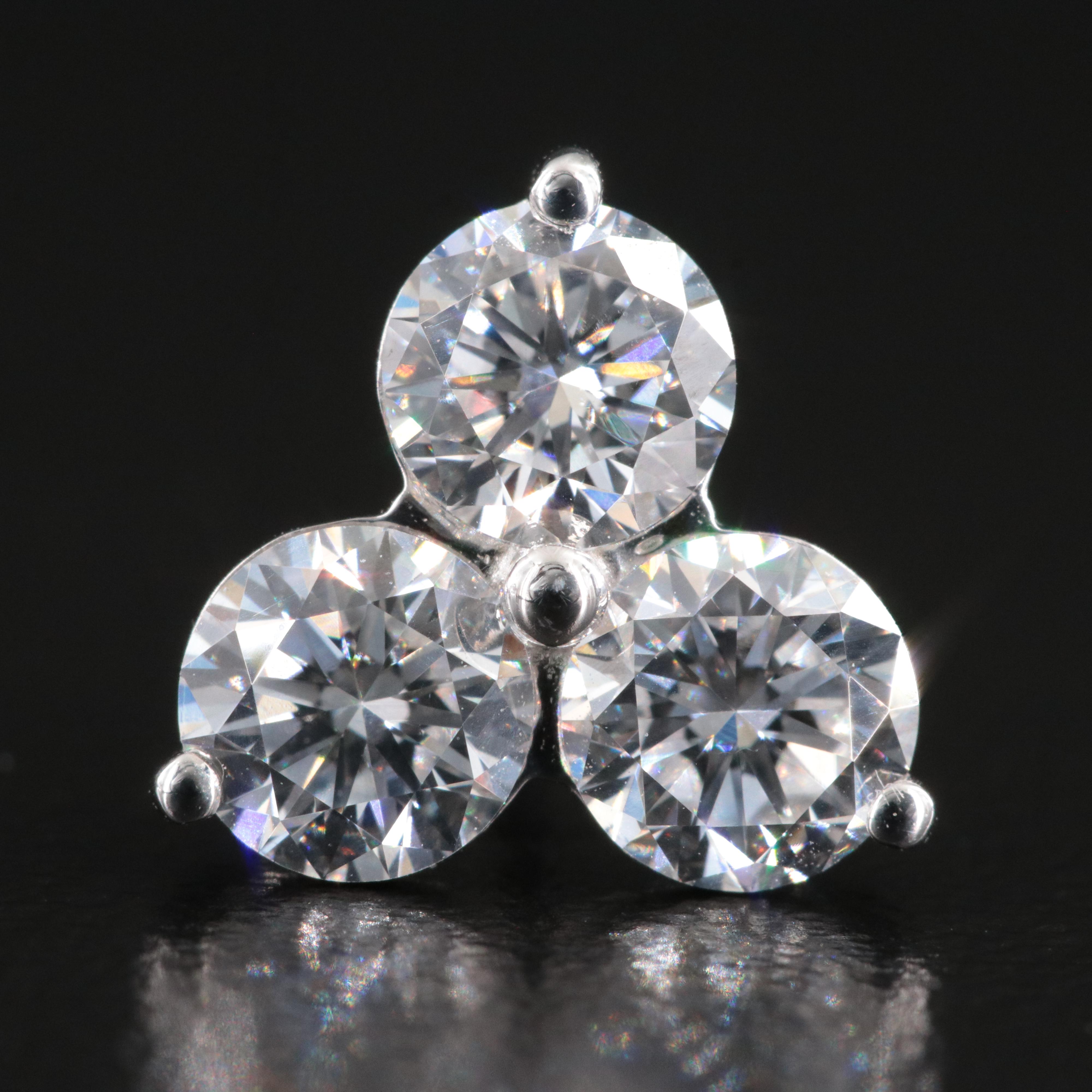 14K 2.50 CTW Lab Grown Diamond Earrings