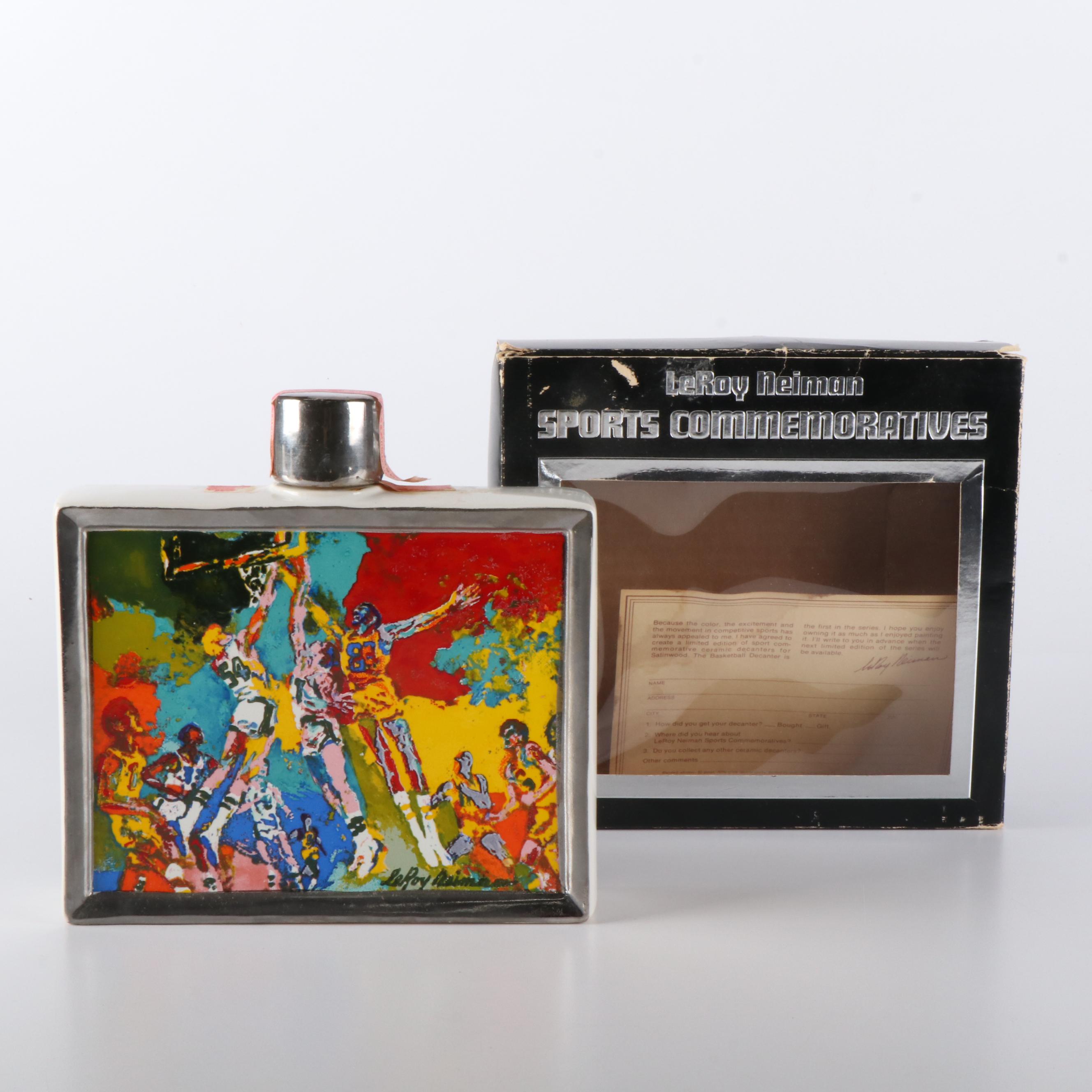 LeRoy Neiman Sports Commemoratives Decanter, Late 20th Century