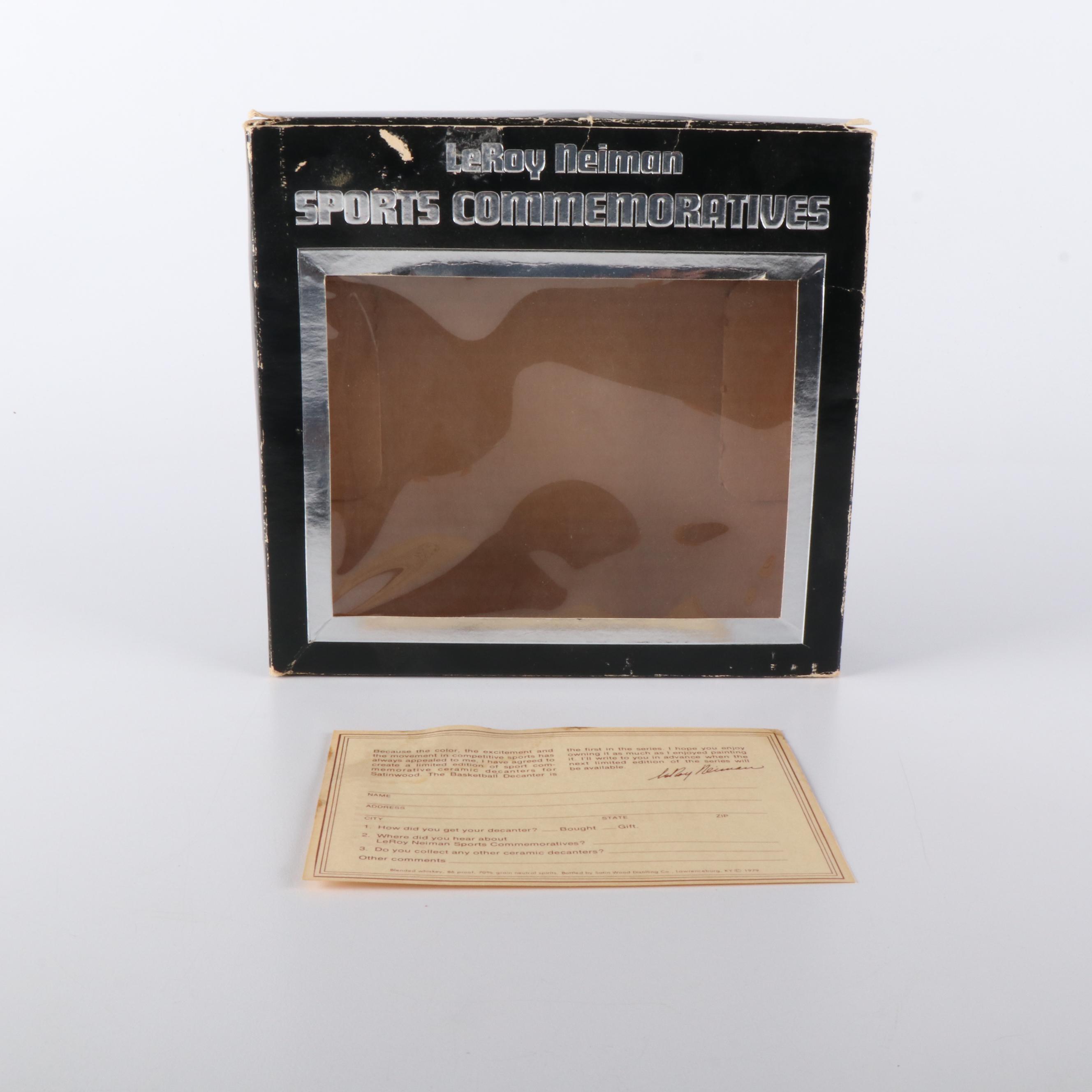 LeRoy Neiman Sports Commemoratives Decanter, Late 20th Century