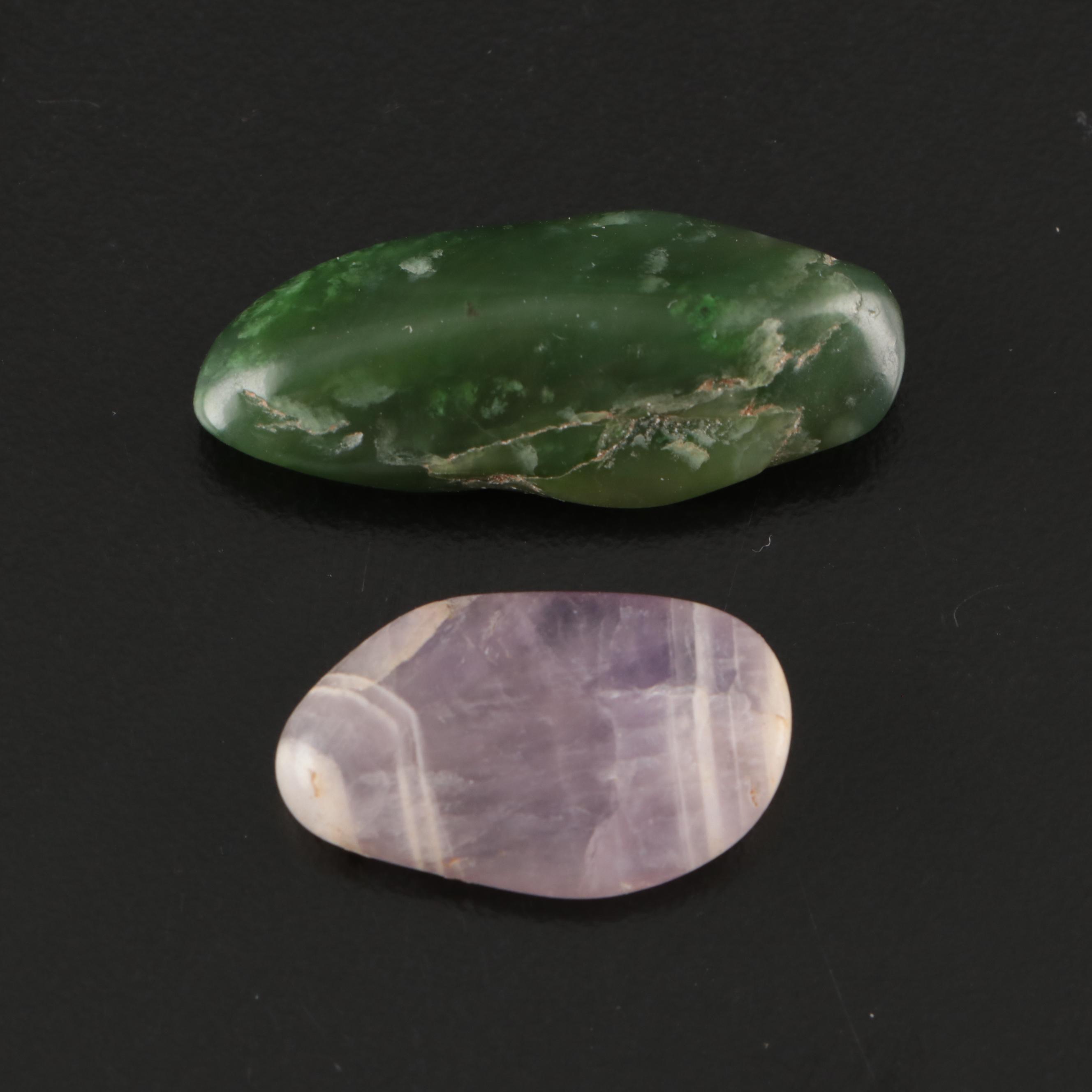 Vintage Barrel Pickle Jars with Other Canning Jars and Stones