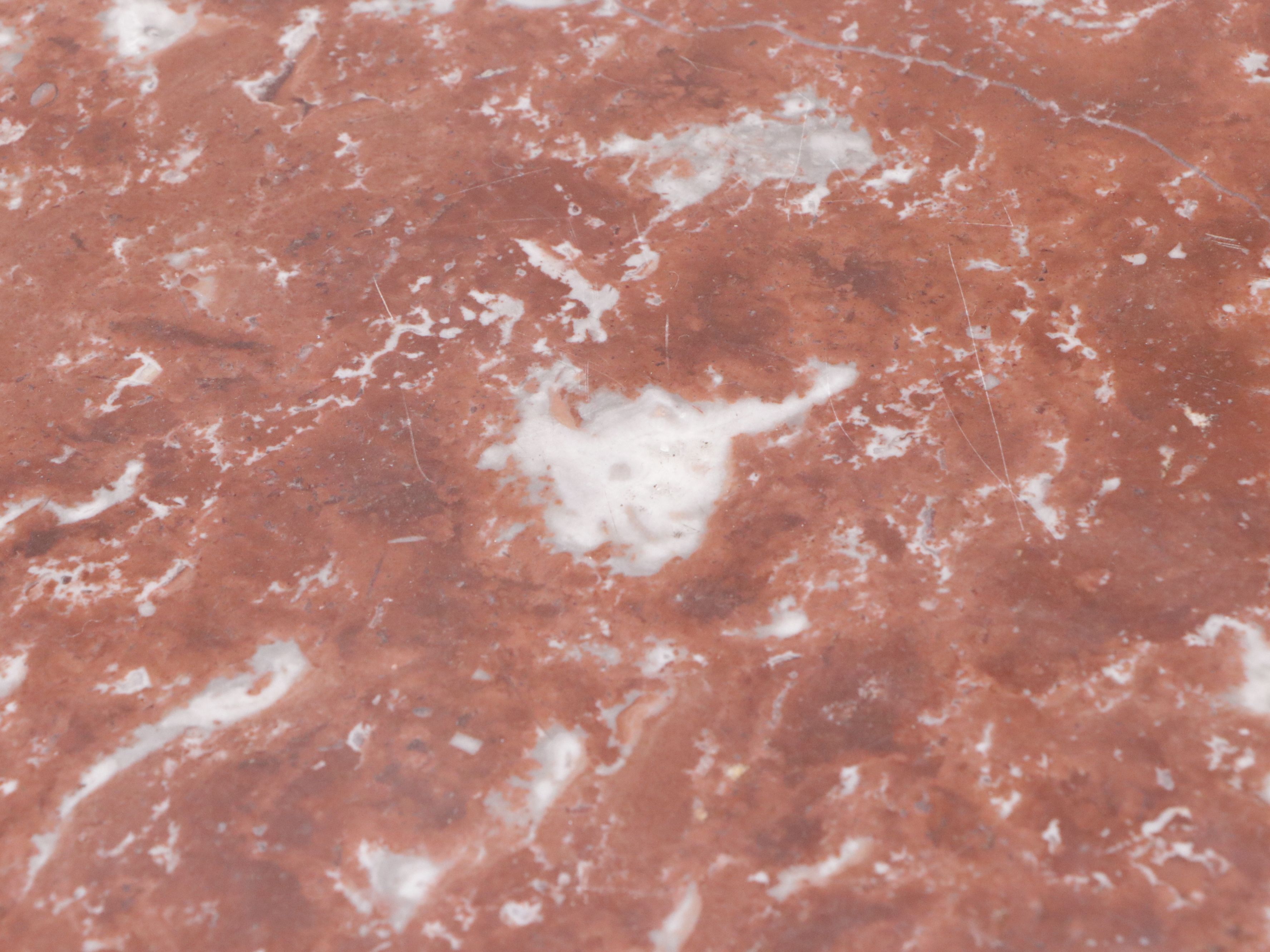 Louis XV Style Nightstand with Pink Marble Top