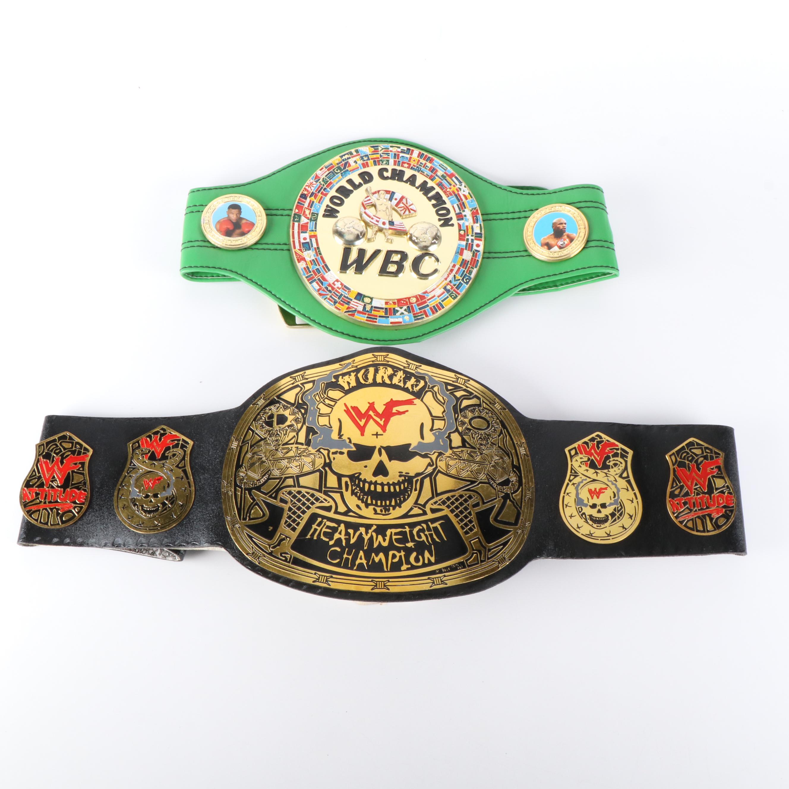 Wrestling and Boxing Replica Champion Belts