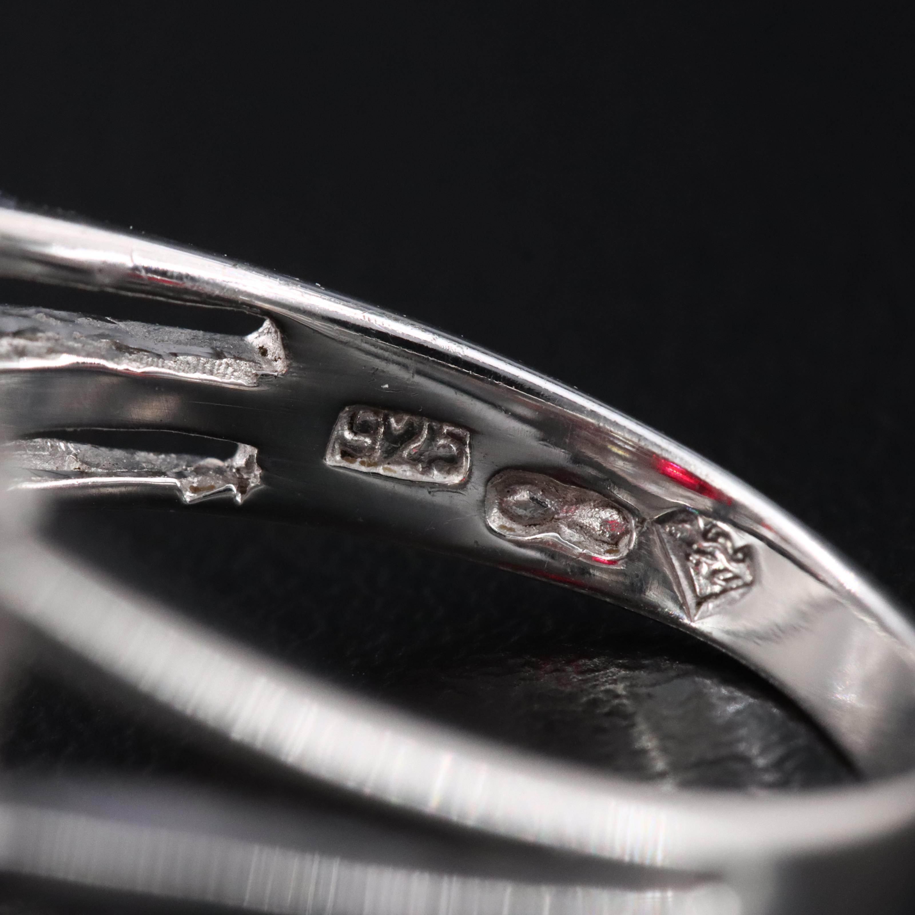 Sterling Ruby and CZ Ring