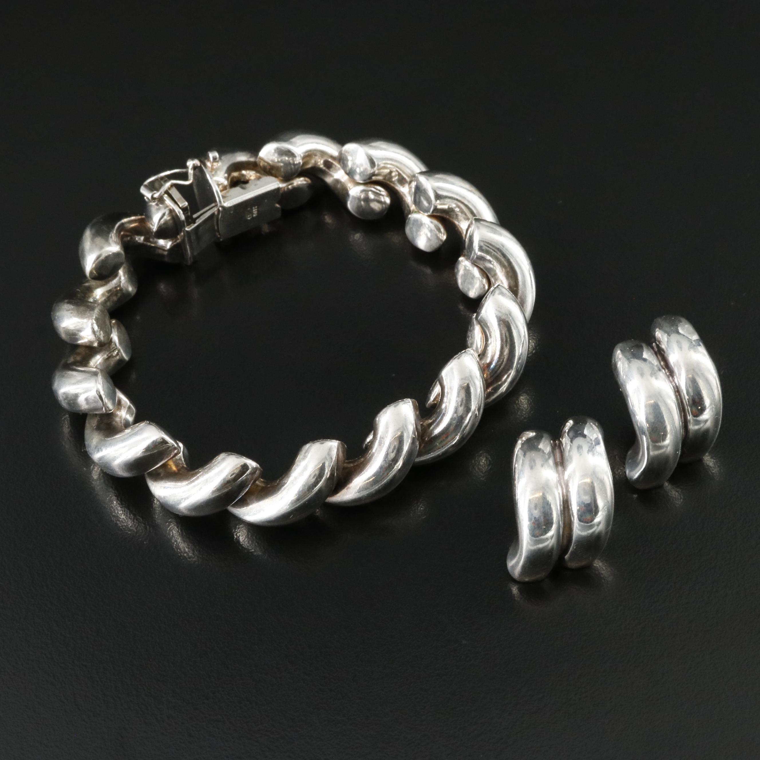 Sterling San Marco Bracelet and Earrings