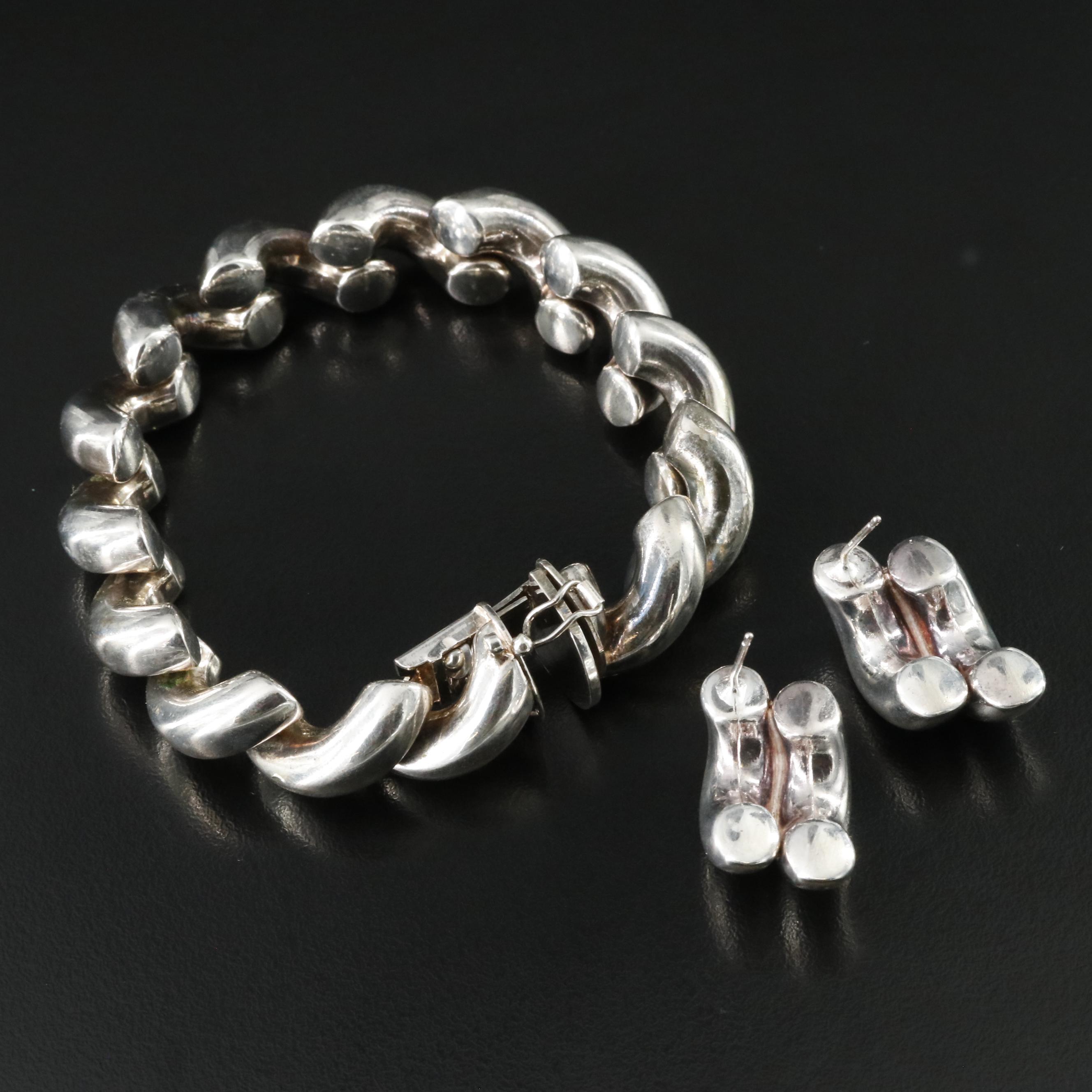 Sterling San Marco Bracelet and Earrings