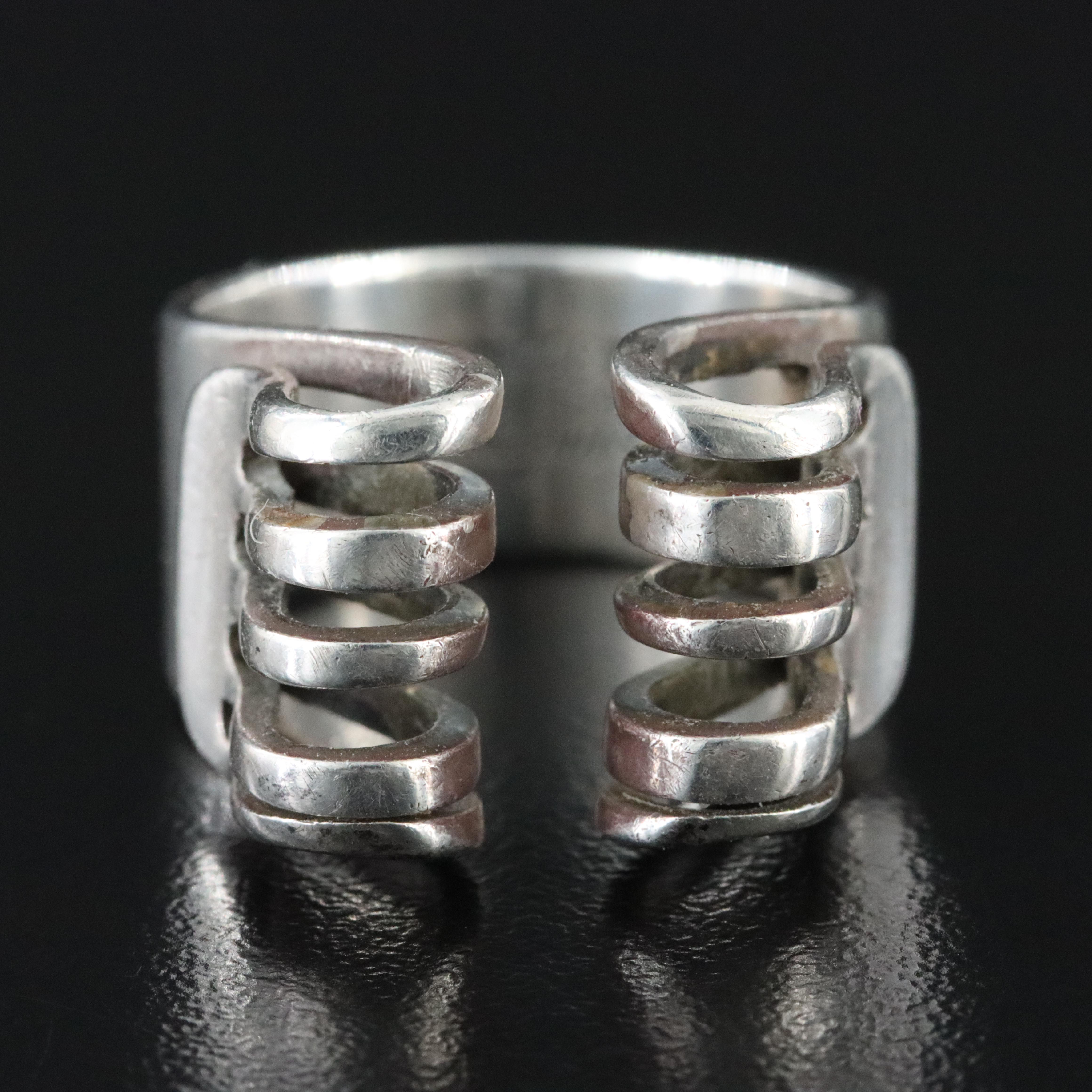 Anna Greta Eker Modernist Sterling Ring