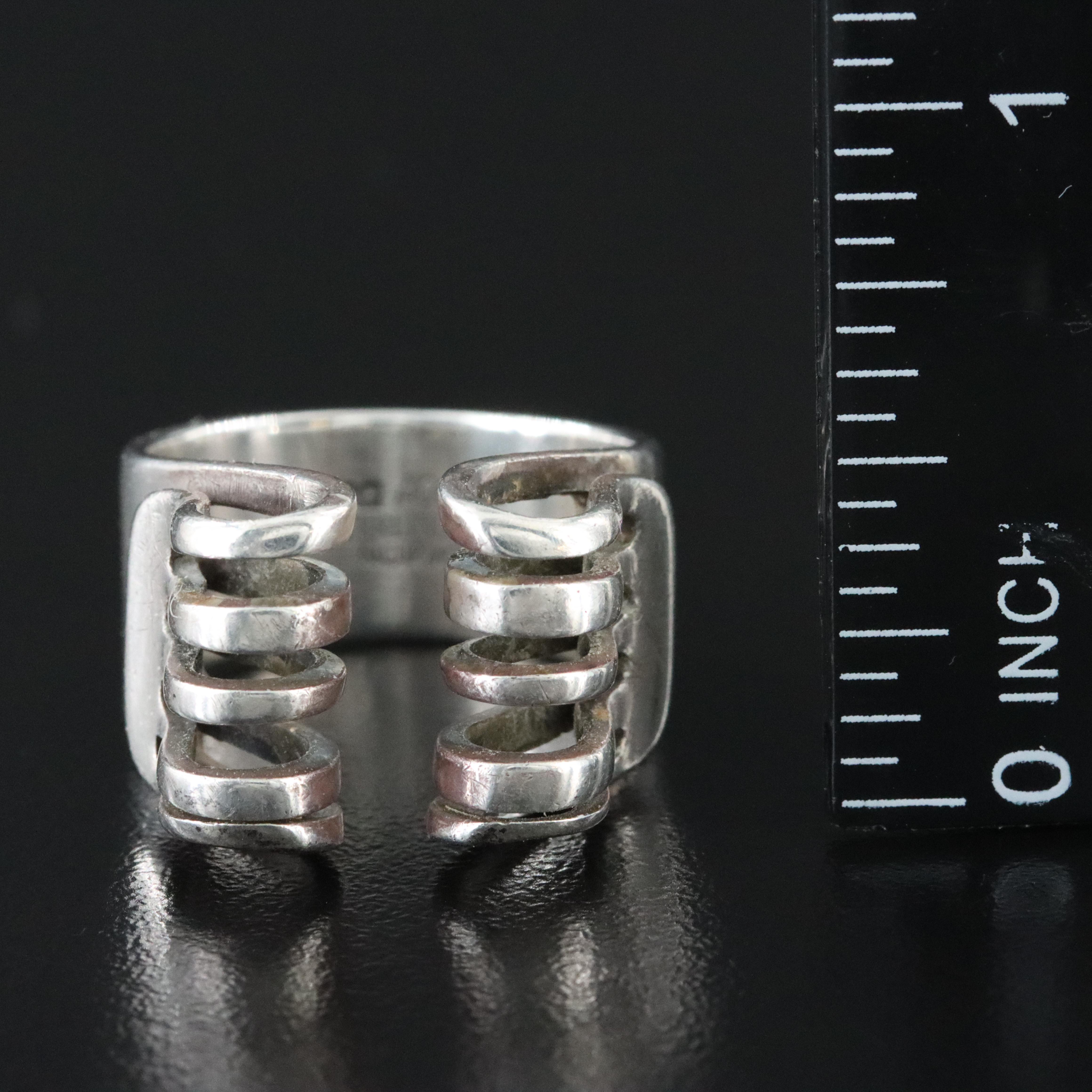 Anna Greta Eker Modernist Sterling Ring