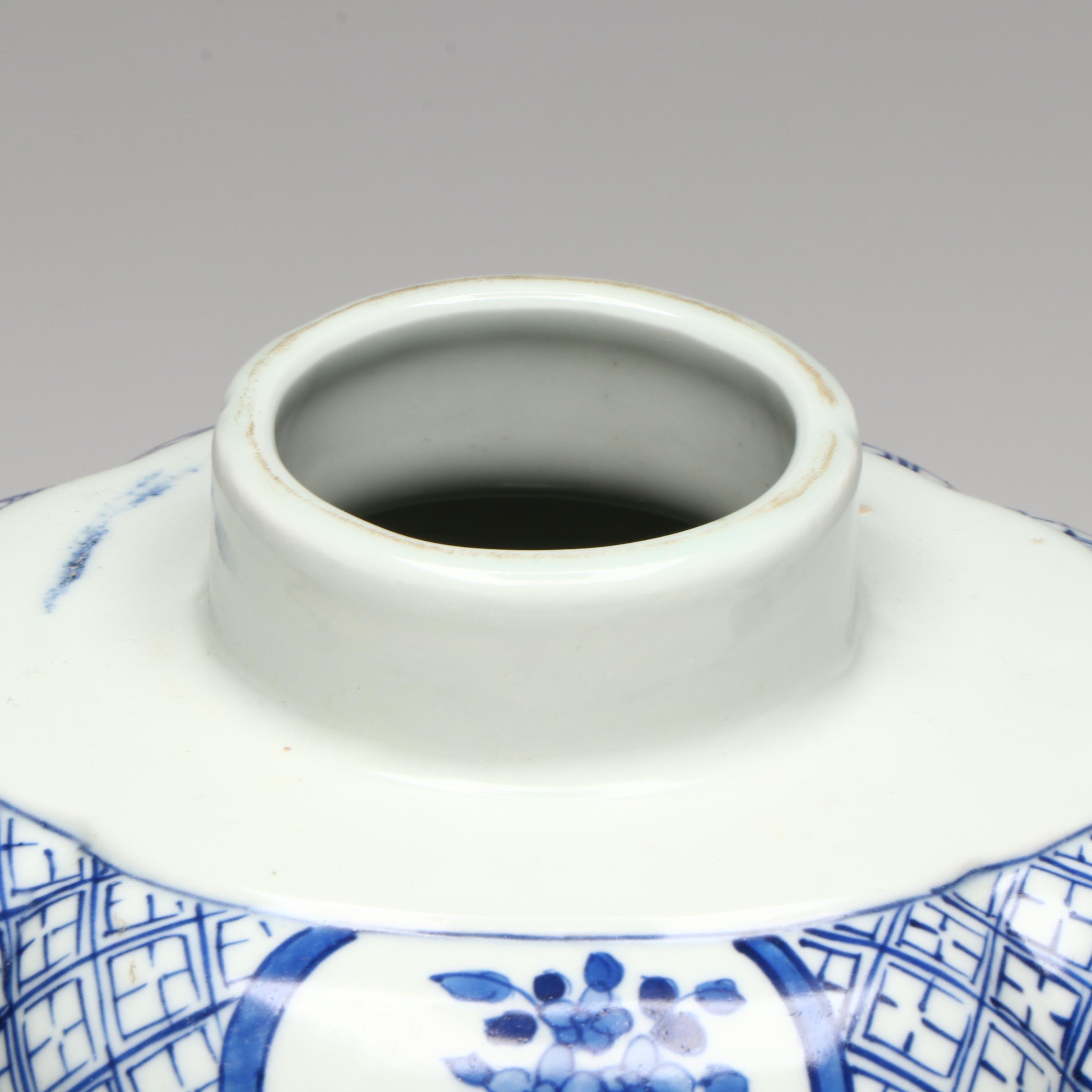 Antique Chinese Qing Dynasty Porcelain Tea Caddies, 19th Century