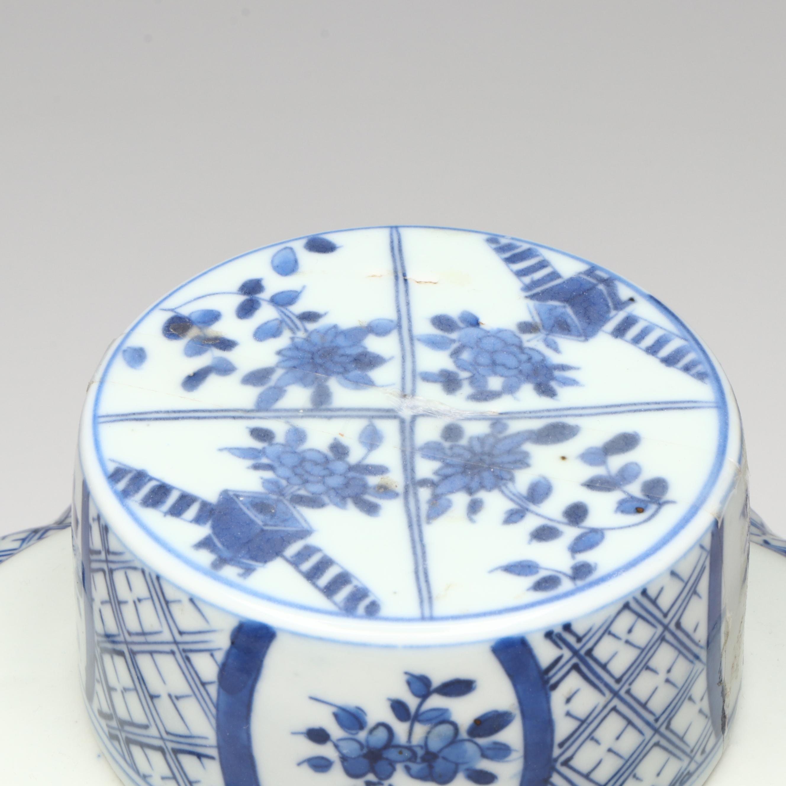 Antique Chinese Qing Dynasty Porcelain Tea Caddies, 19th Century