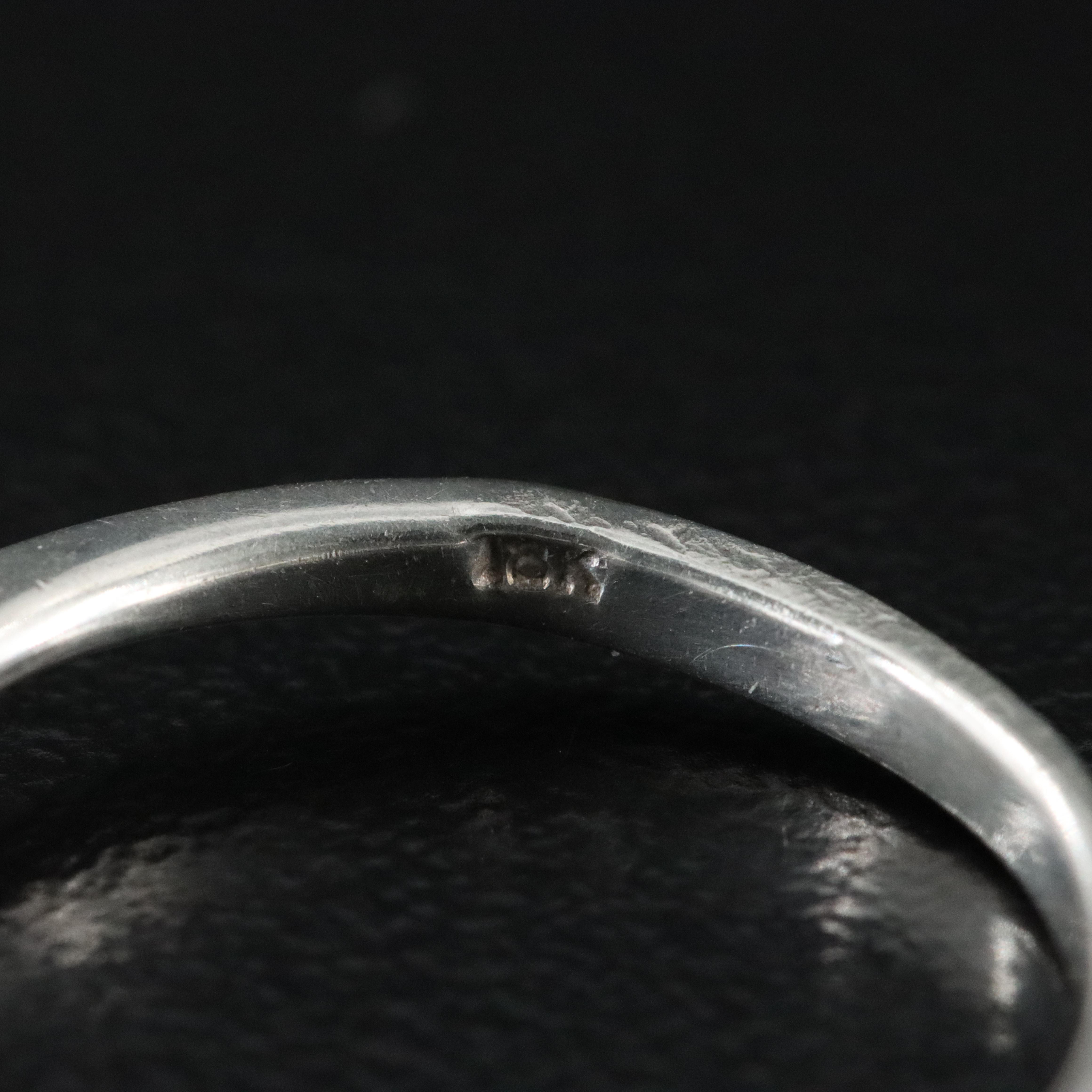 Sterling CZ Solitaire Ring