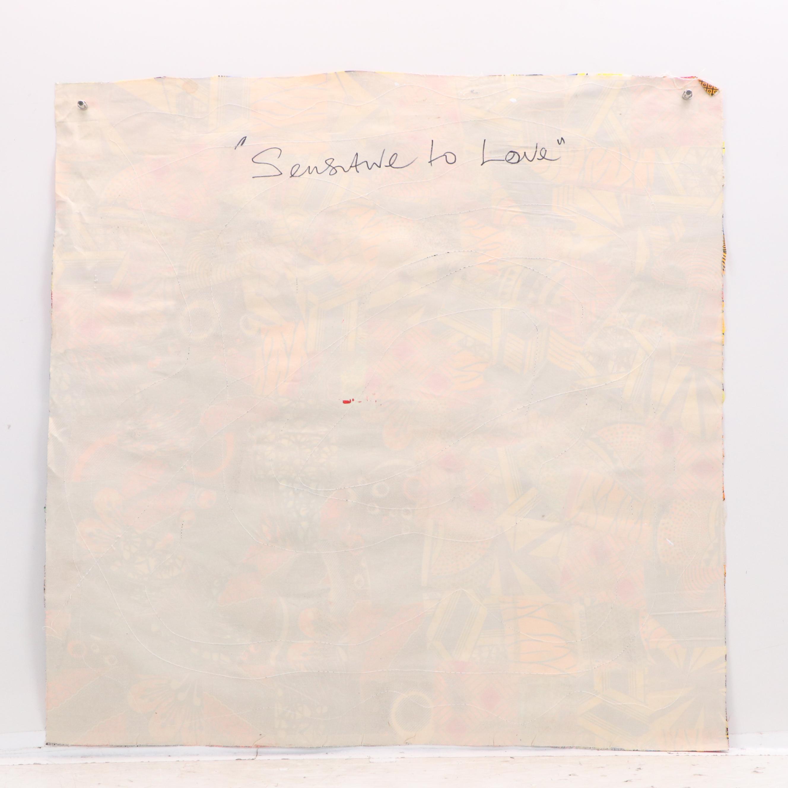 Abiola Idowu Modern Mixed Media Painting "Sensawe to Love," 2024