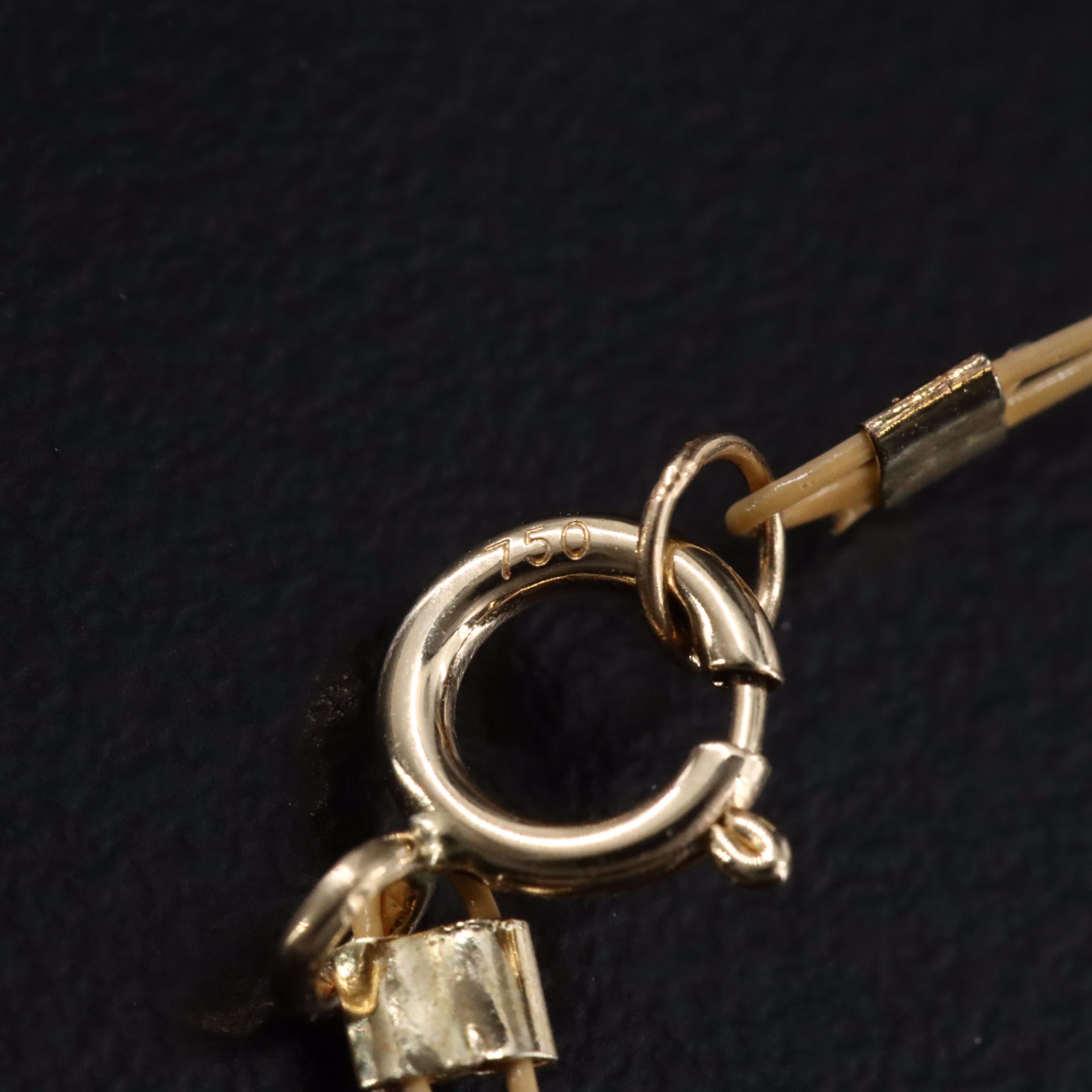 Pearl Pendant Necklace with 18K Clasp